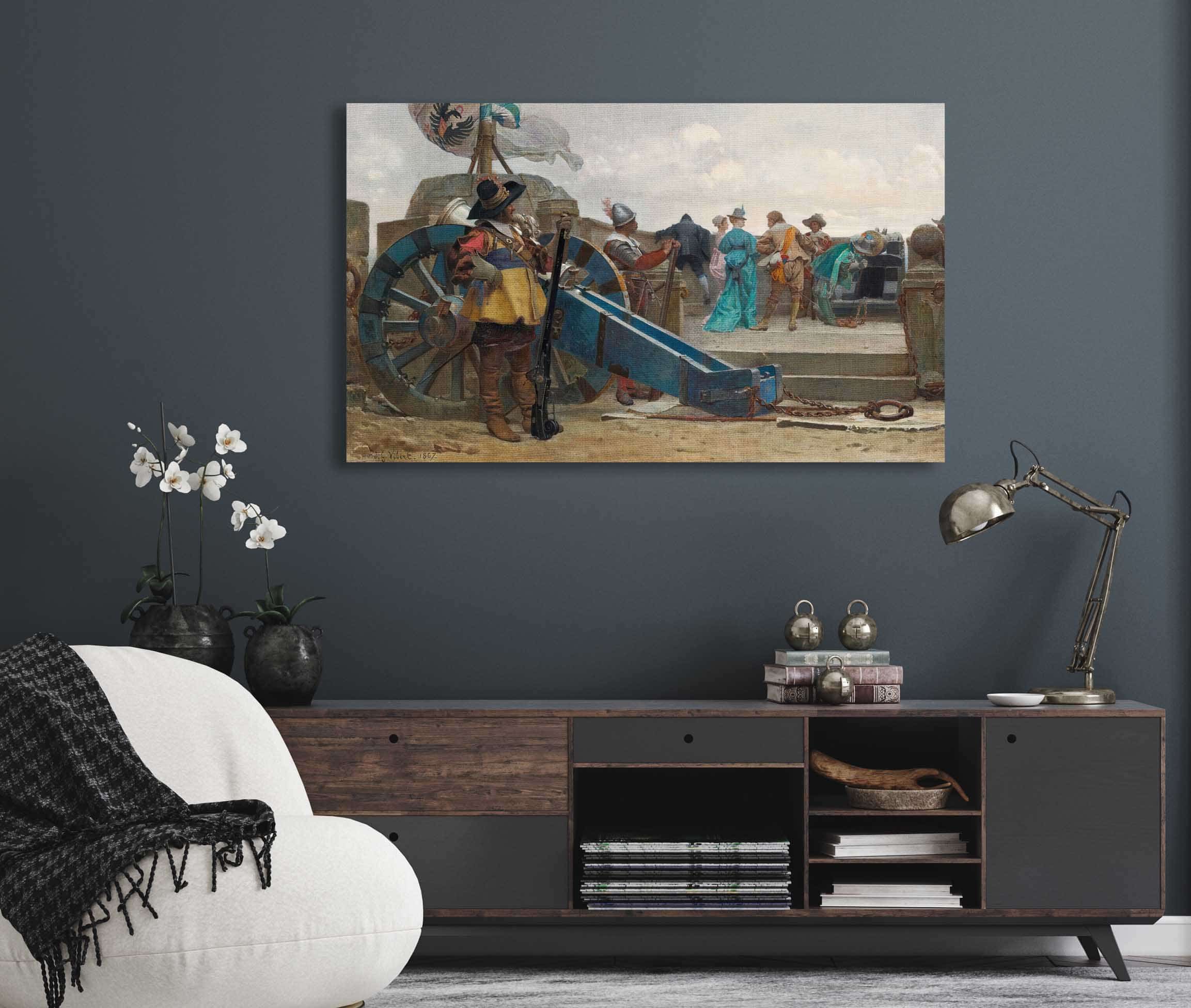 On The Ramparts by Jehan Georges Vibert - Image 5