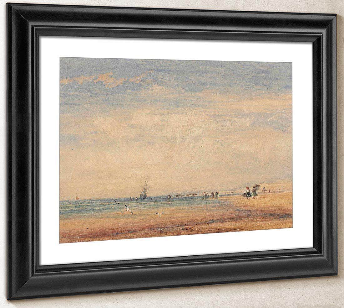 On The Sands Boulogne France By David Cox - Image 4