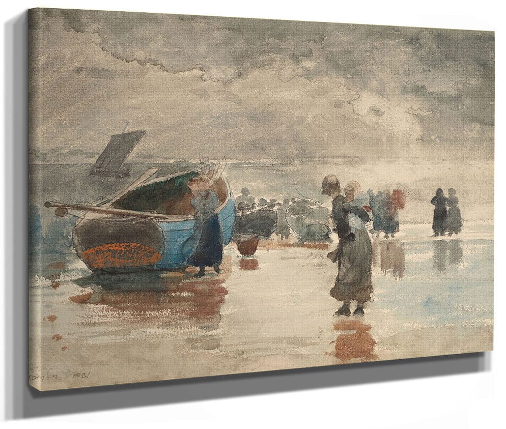 On The Sands By Winslow Homer