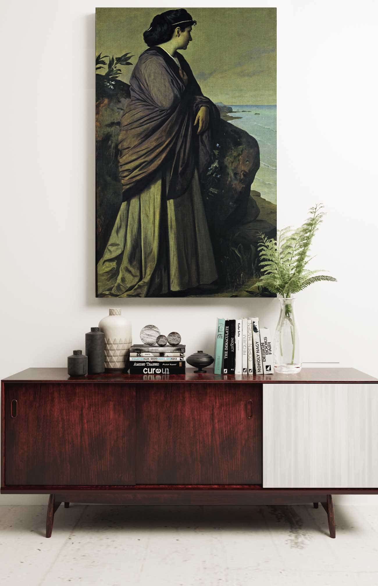 On The Seashore Modern Iphigenia by Anselm Feuerbach - Image 2