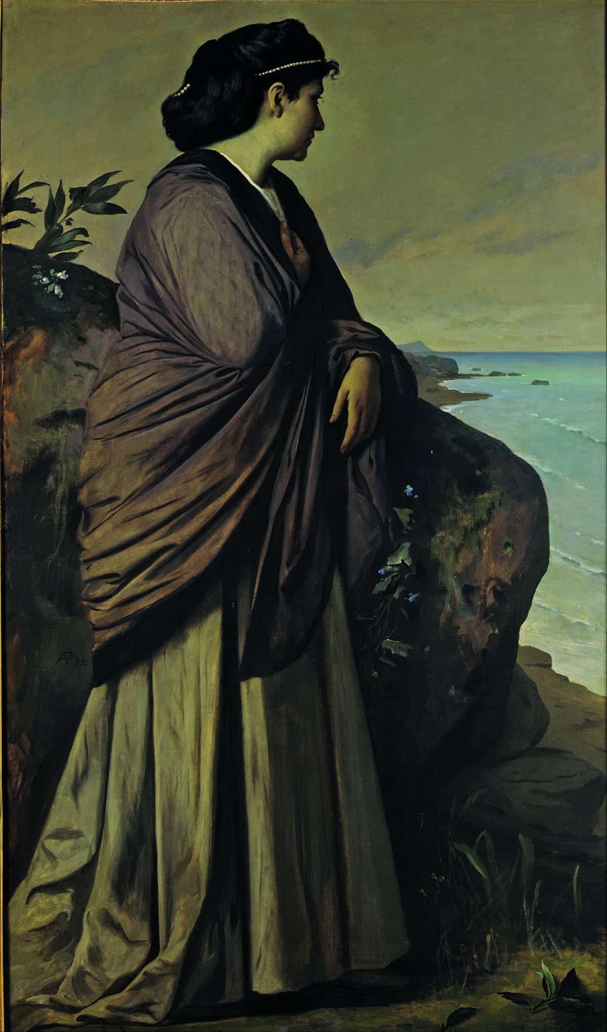 On The Seashore Modern Iphigenia by Anselm Feuerbach - Image 3