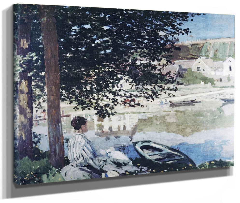 On The Seine At Bennecourt By Claude Monet
