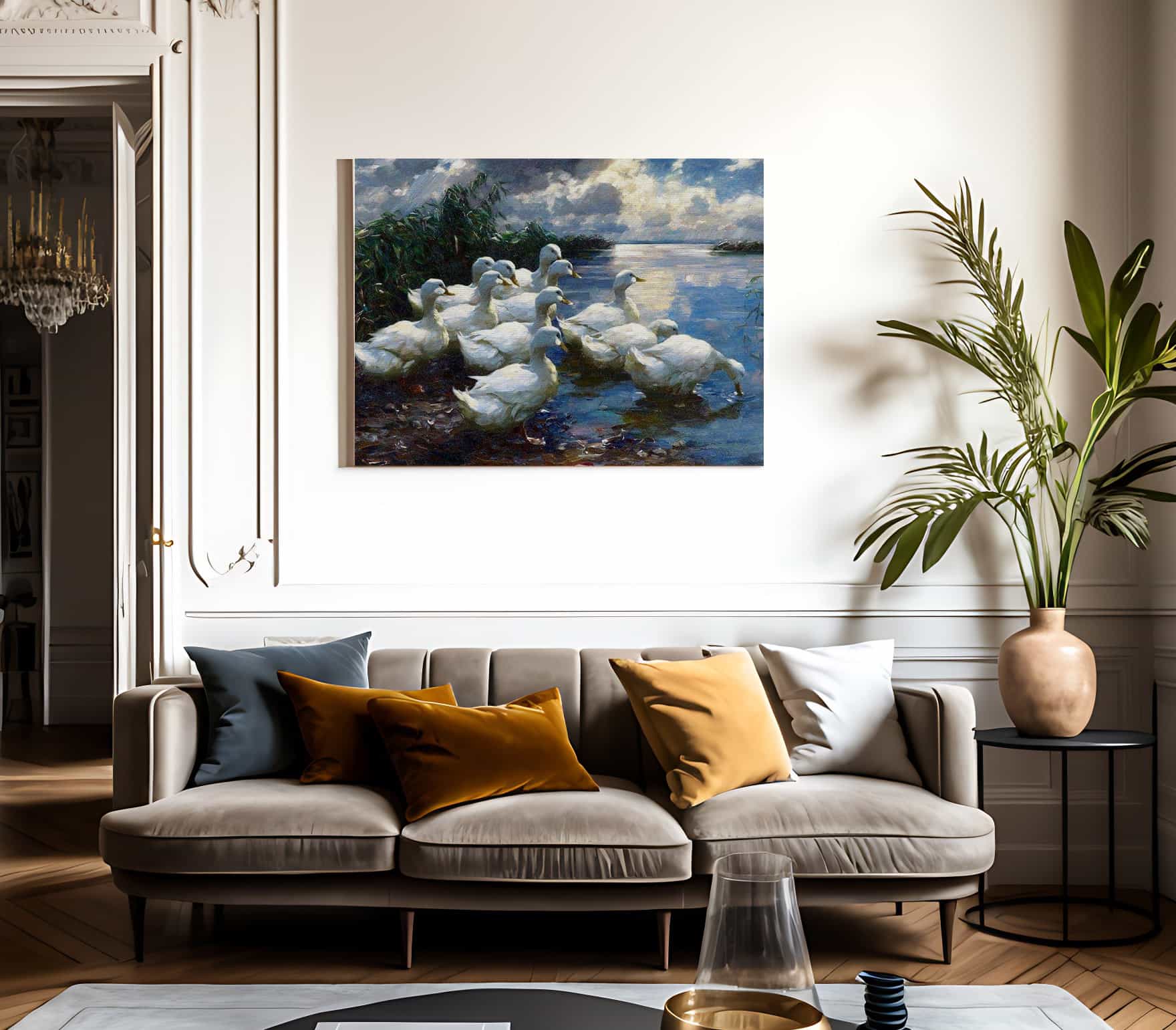 On The Shores Of Lake Constance By Alexander Koester - Image 3
