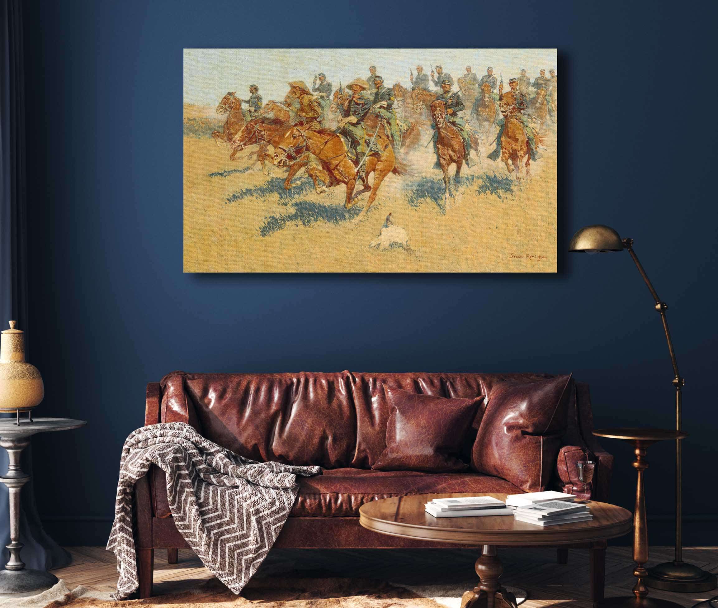 On The Southern Plains by Frederic Remington - Image 4