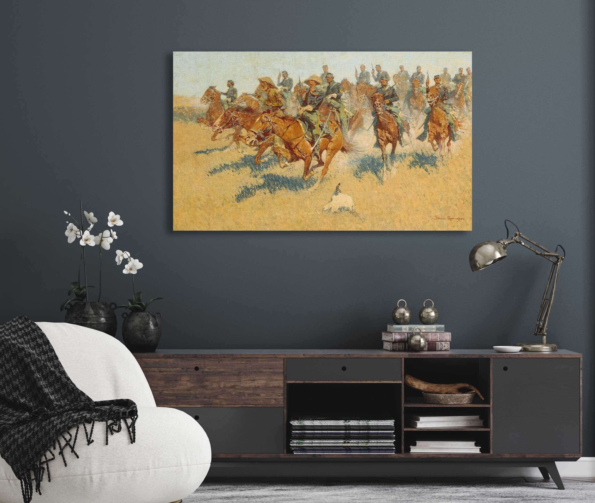 On The Southern Plains by Frederic Remington - Image 5