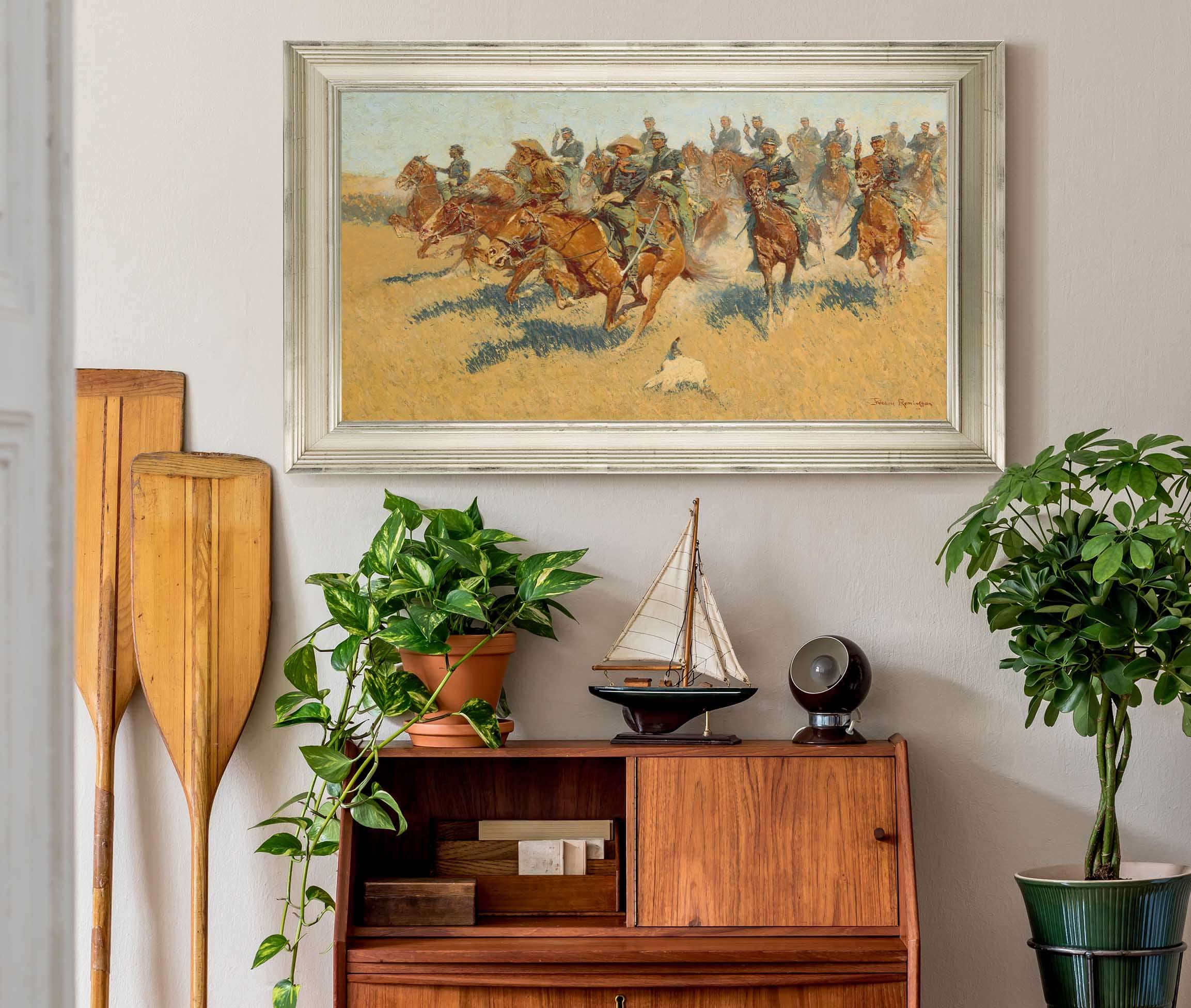 On The Southern Plains by Frederic Remington - Image 6