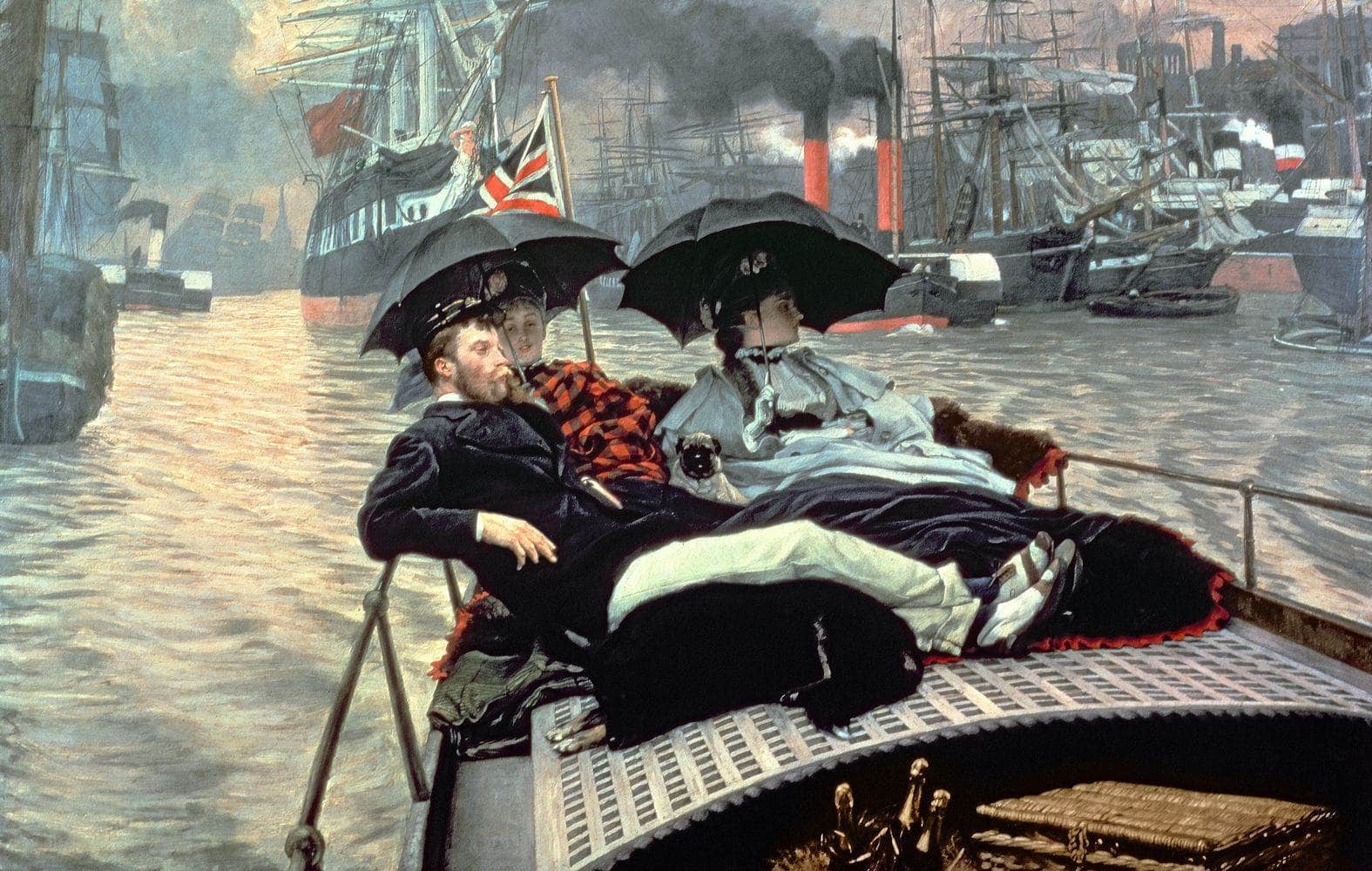 On The Thames Painting James Tissot Canvas Art - Image 5