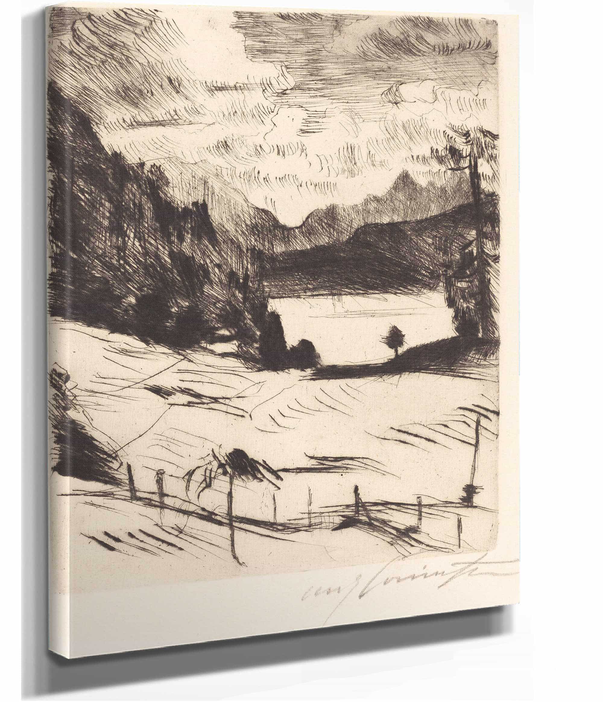 On The Walchen Sea Am Walchensee by Lovis Corinth - Image 2