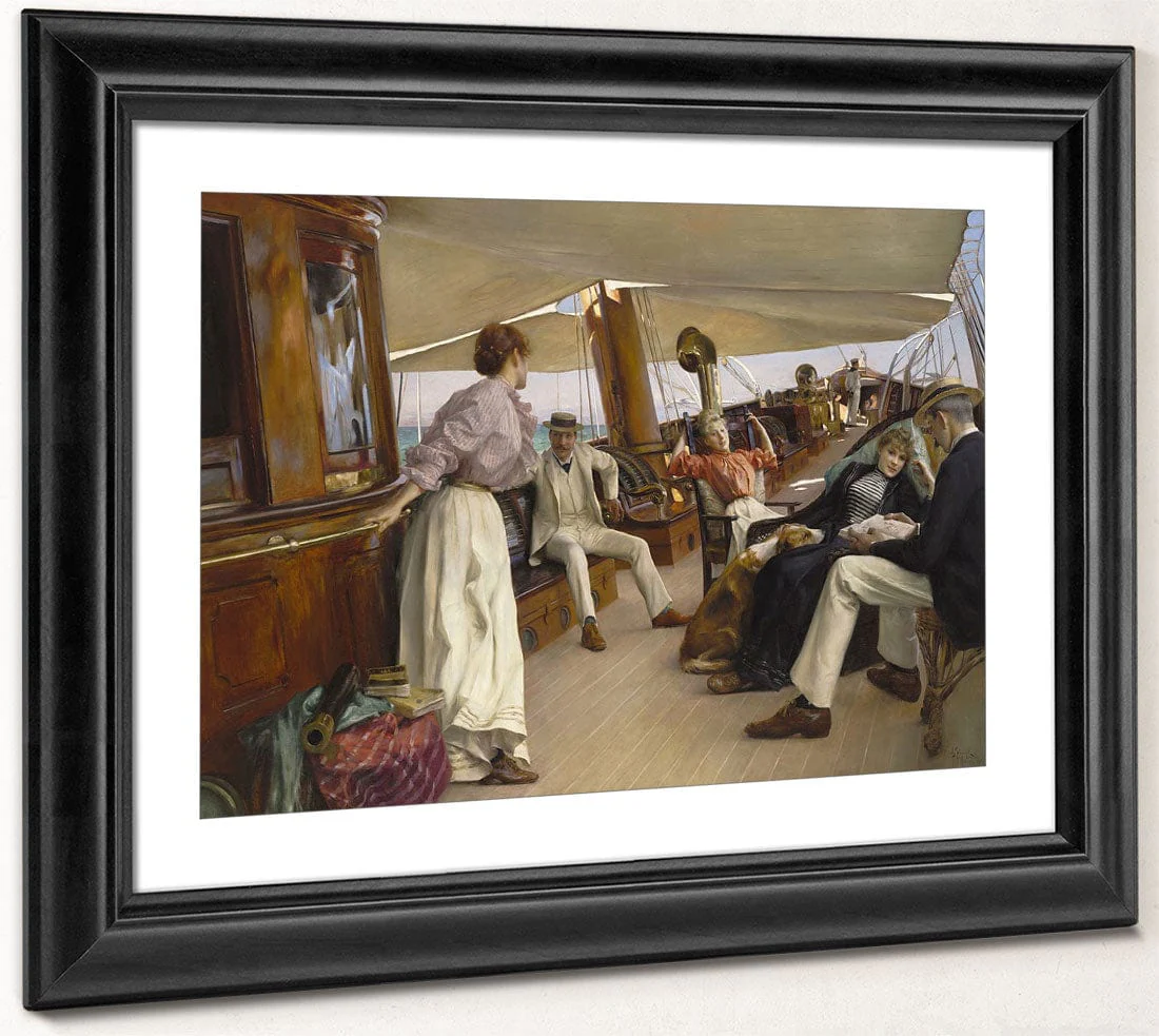 On The Yacht Namouna, Venice By Julius Leblanc Stewart - Image 2
