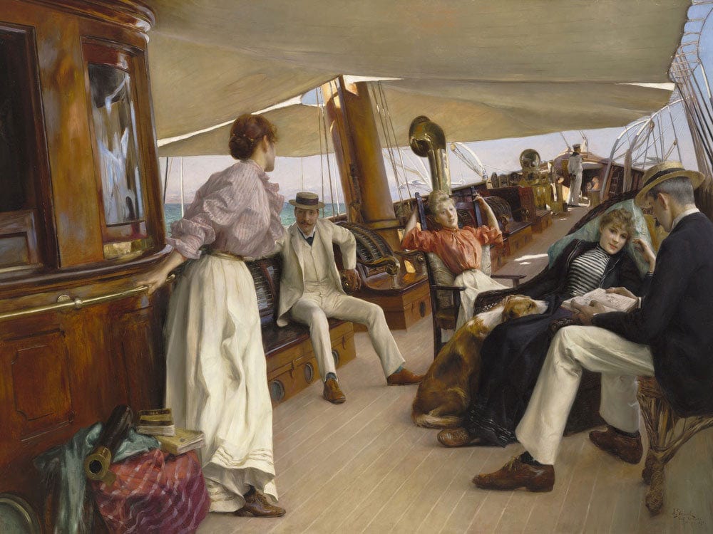 On The Yacht Namouna, Venice By Julius Leblanc Stewart - Image 5