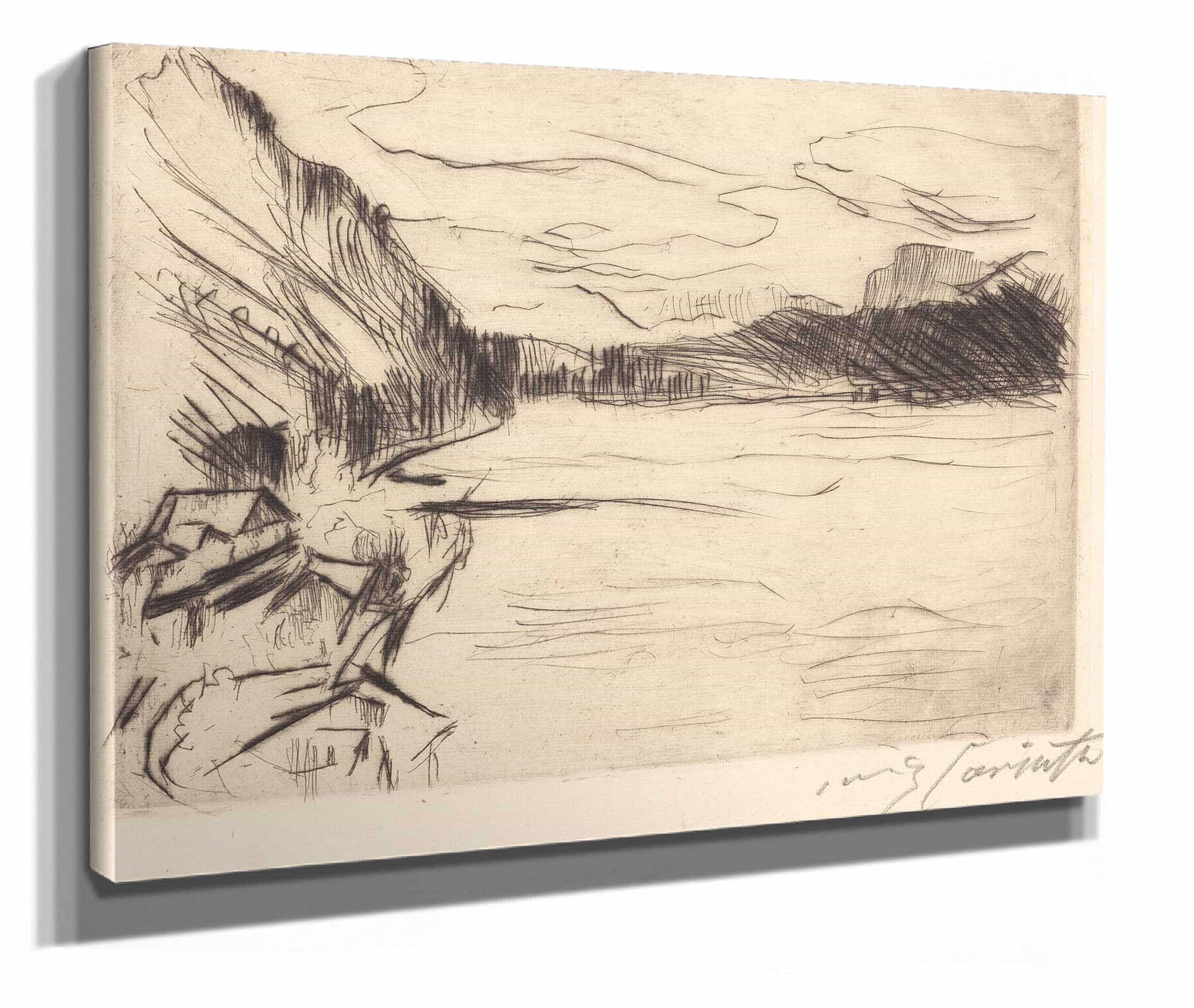 On Walchen Lake Am Walchensee by Lovis Corinth - Image 2