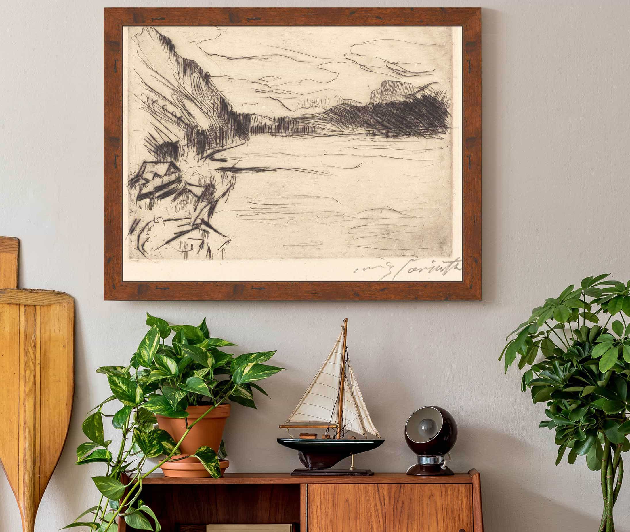 On Walchen Lake Am Walchensee by Lovis Corinth - Image 3