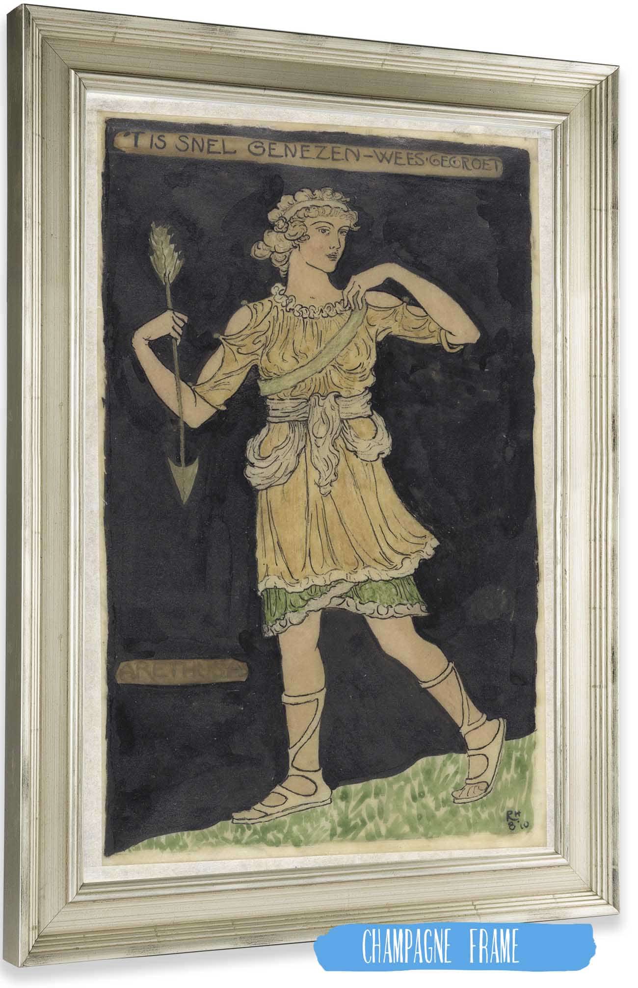 Ontwerp Voor Kostuum Voor Arethusa by Richard Nicolaus Roland Holst