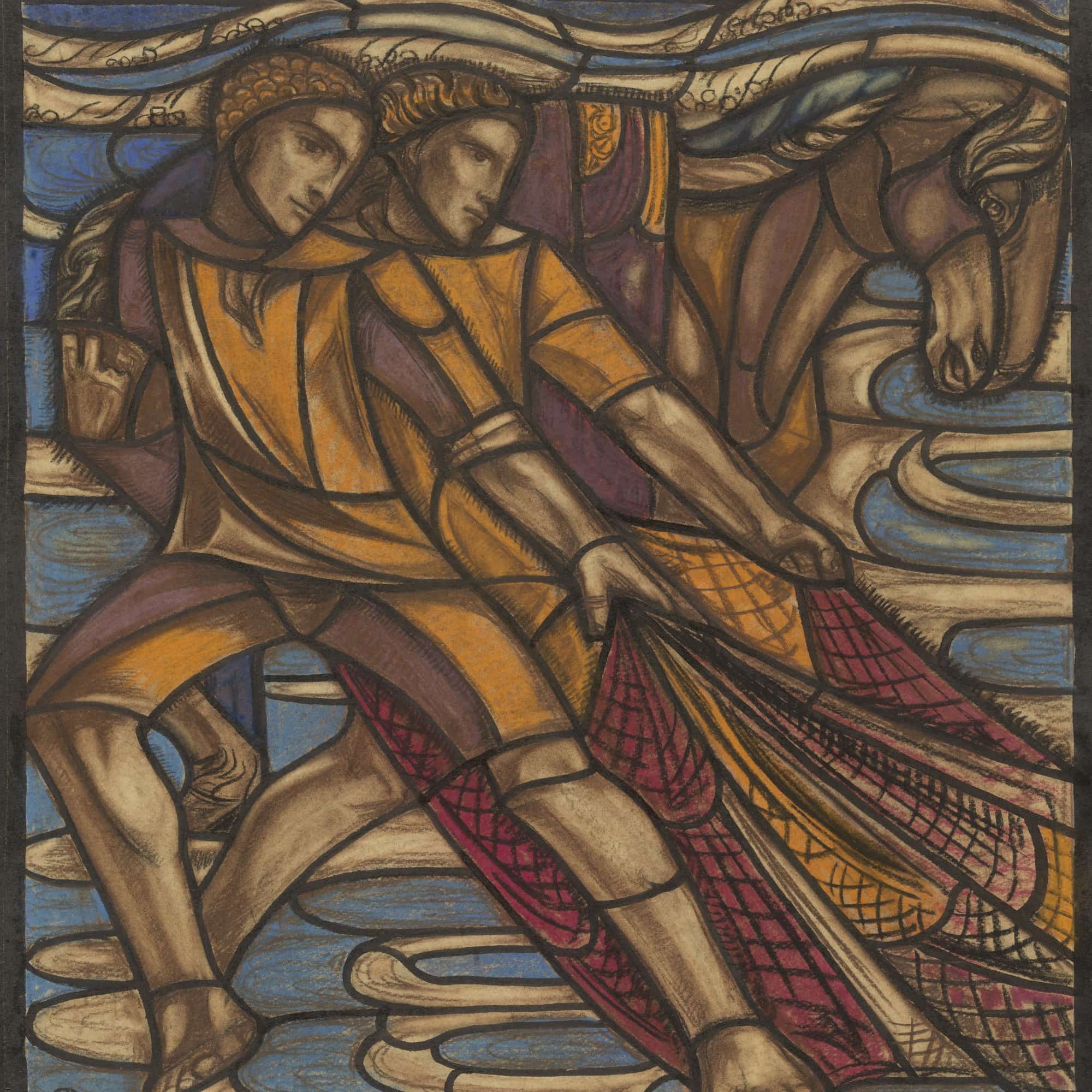 Ontwerp Voor Raam In Het Nederlands Paviljoen Op De Tentoonstelling Arts Decoratifs Te Parijs by Richard Nicolaus Roland Holst - Image 2