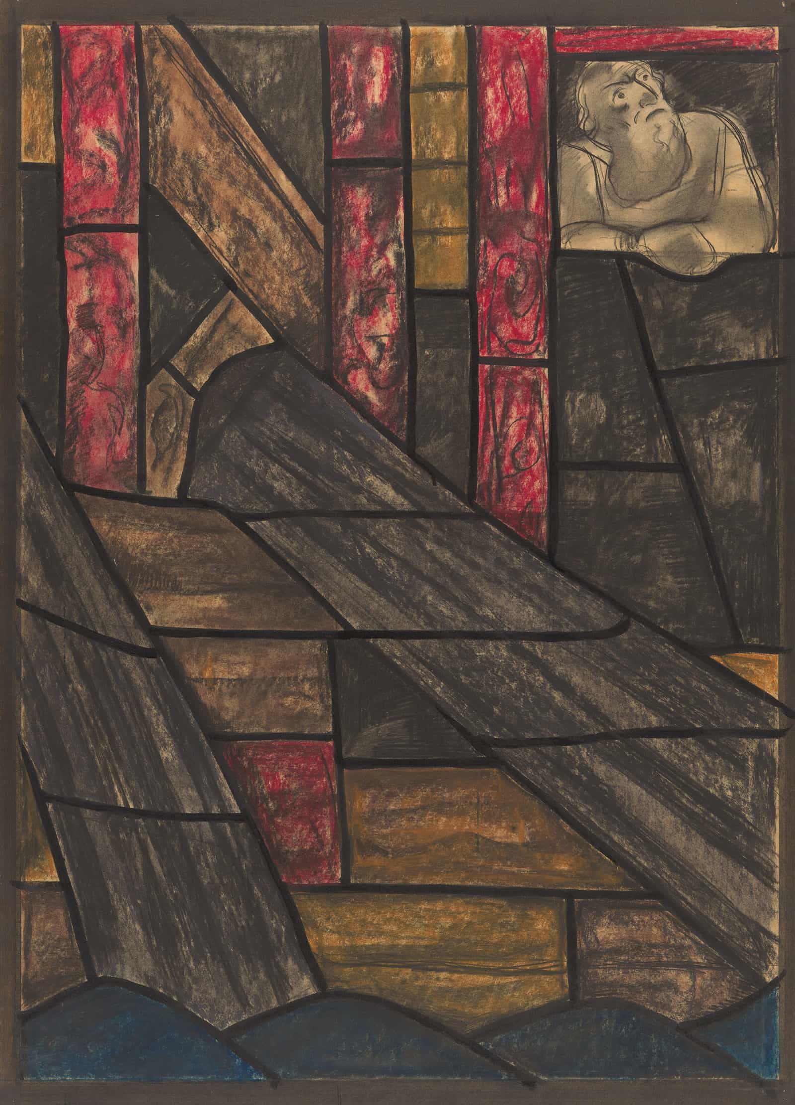 Ontwerp Voor Raam In Het Noordertransept In De Dom Te Utrecht by Richard Nicolaus Roland Holst - Image 29