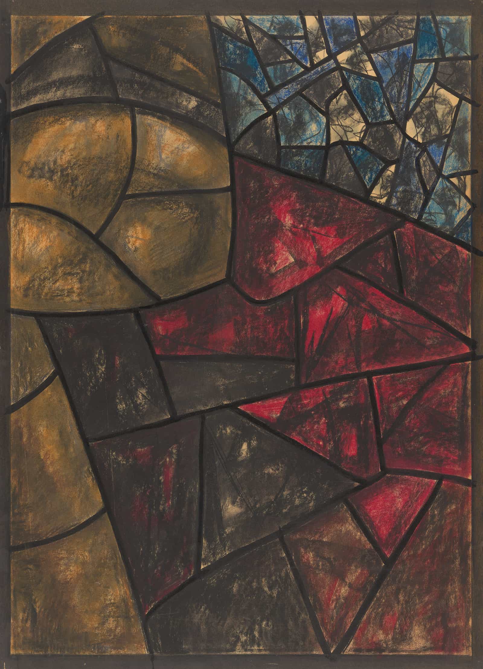 Ontwerp Voor Raam In Het Noordertransept In De Dom Te Utrecht by Richard Nicolaus Roland Holst - Image 32