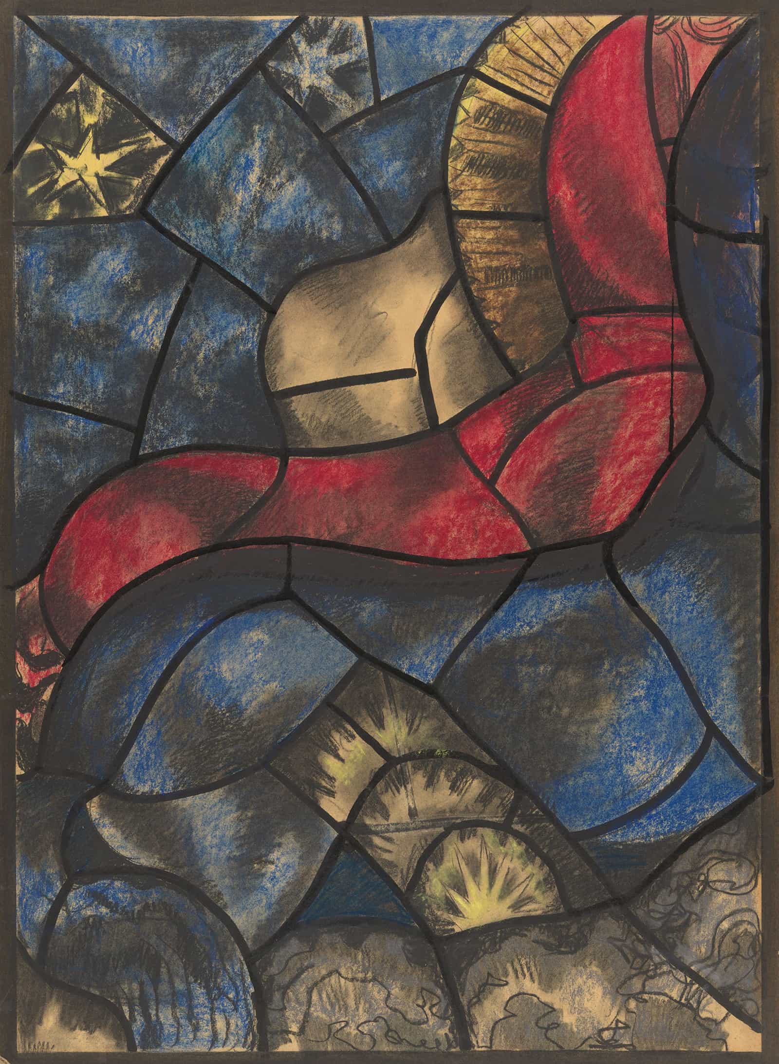 Ontwerp Voor Raam In Het Noordertransept In De Dom Te Utrecht by Richard Nicolaus Roland Holst - Image 36