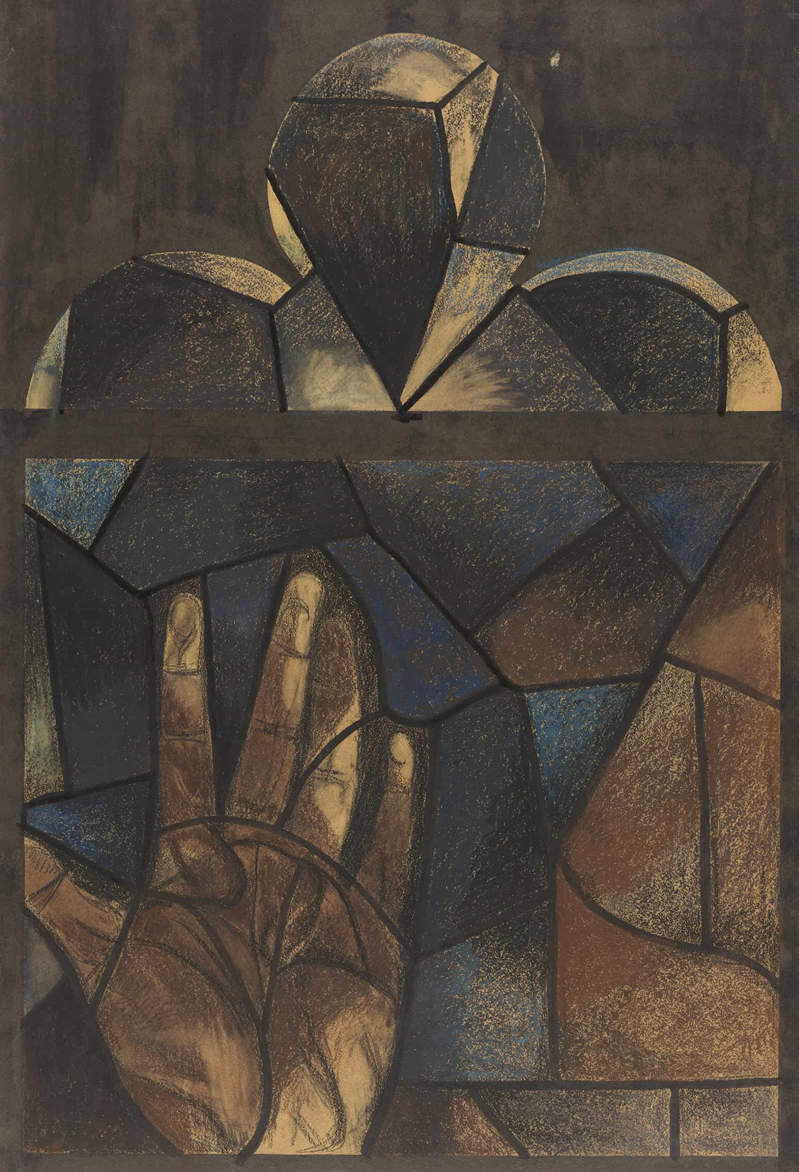 Ontwerp Voor Raam In Het Noordertransept In De Dom Te Utrecht by Richard Nicolaus Roland Holst - Image 49