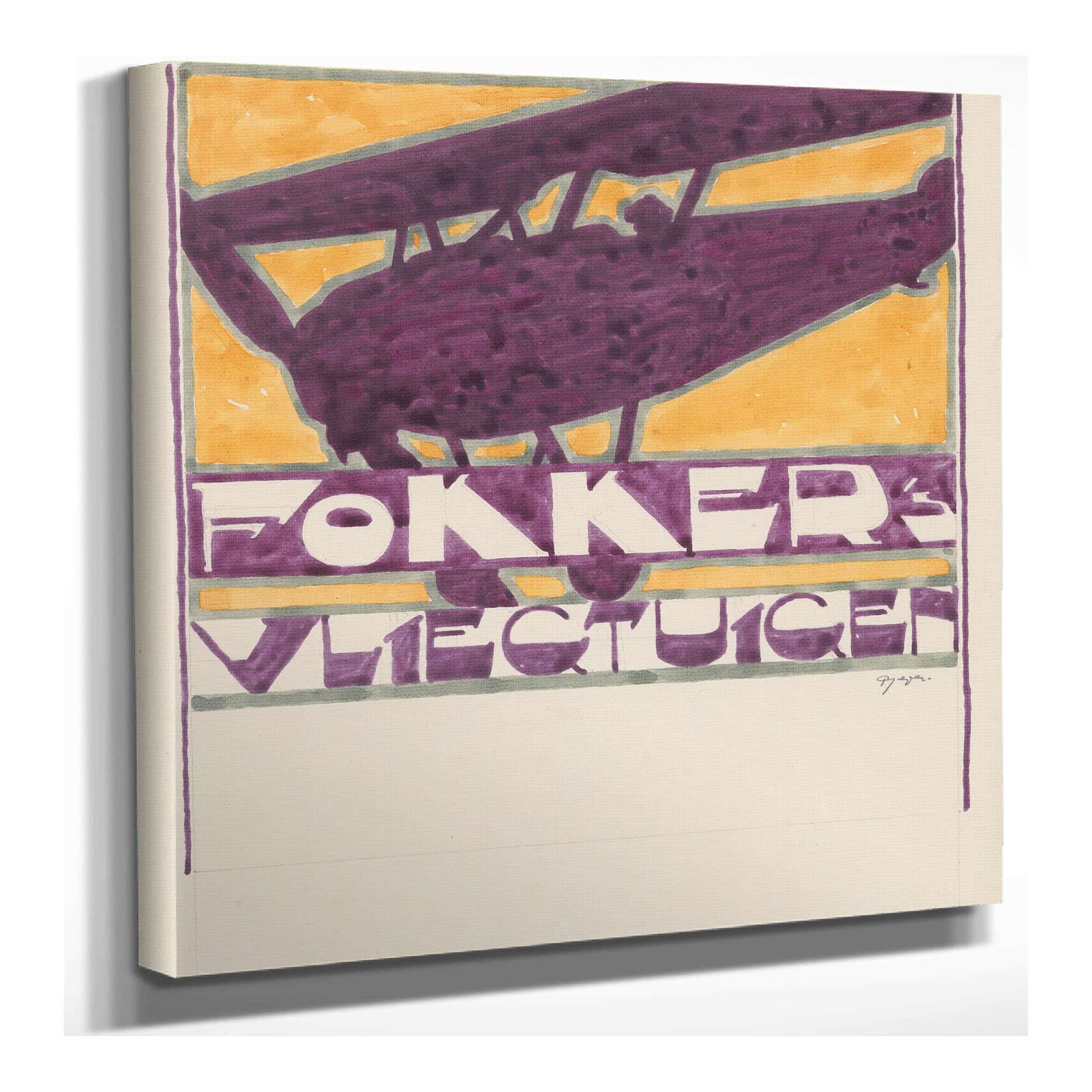 Ontwerp Voor Reclame Voor `Fokkers Vliegtuigen by Reijer Stolk
