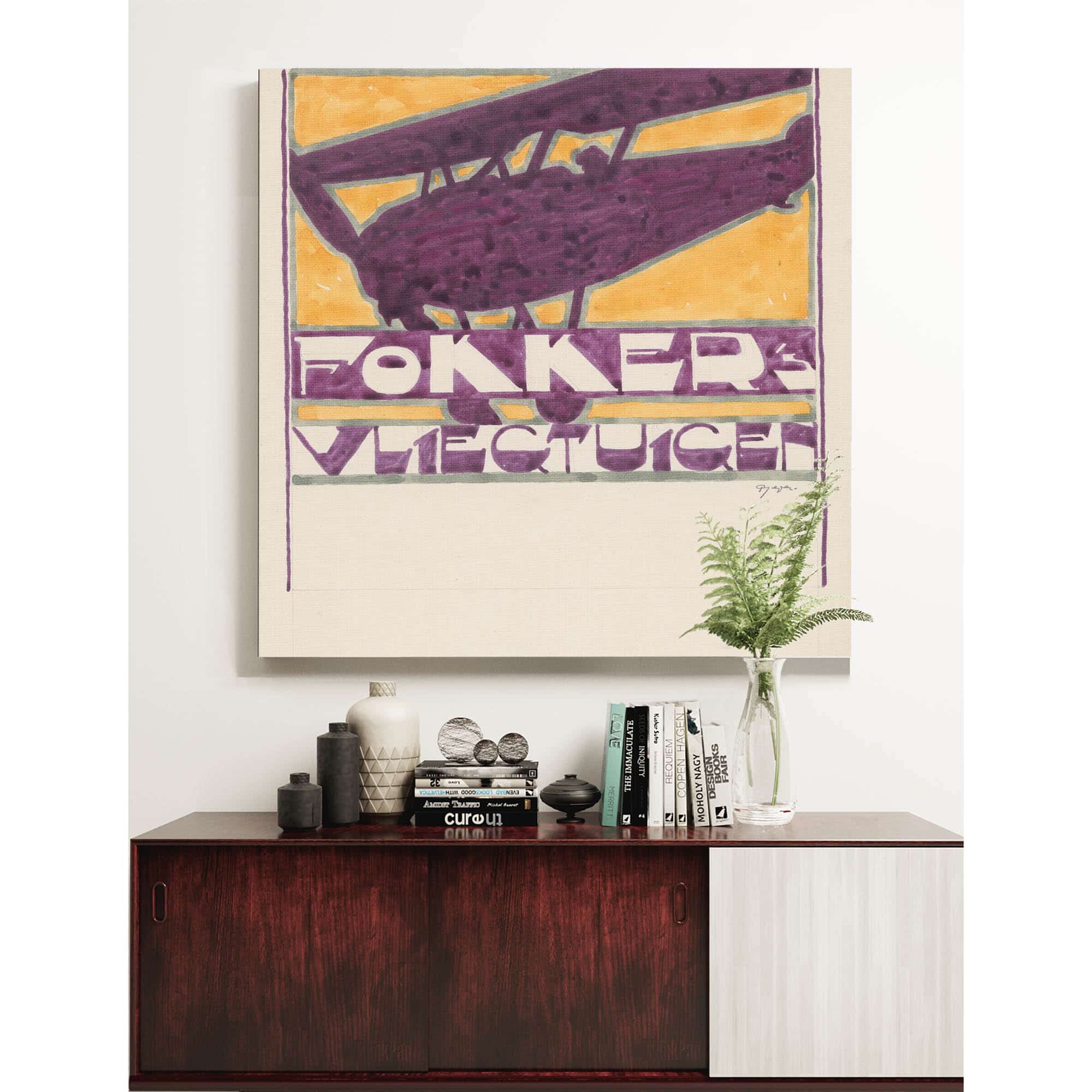 Ontwerp Voor Reclame Voor `Fokkers Vliegtuigen by Reijer Stolk - Image 5