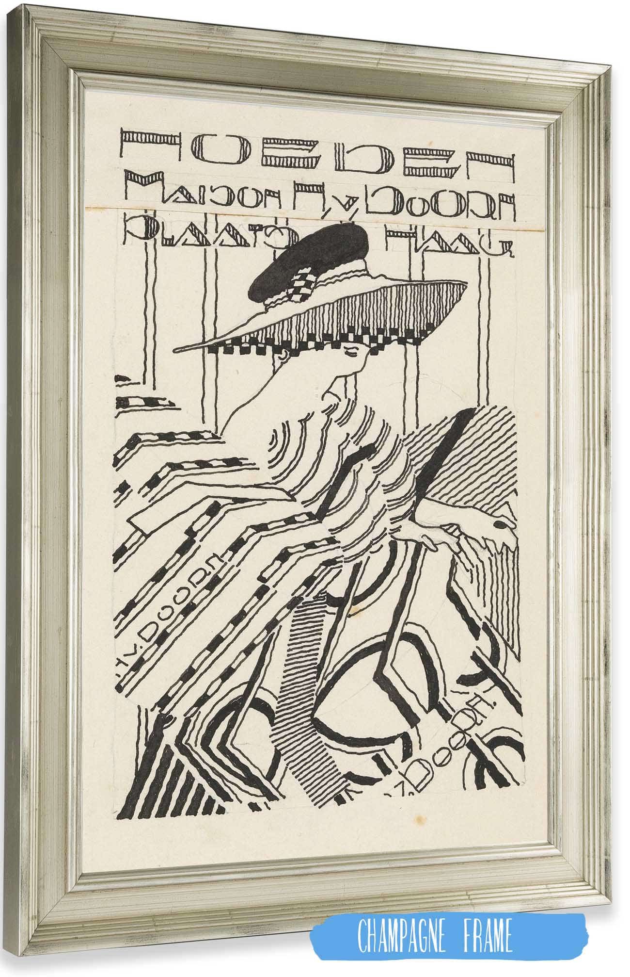 Ontwerp Voor Reclame Voor Hoeden Van `Maison H Van Doorn Te Den Haag by Reijer Stolk