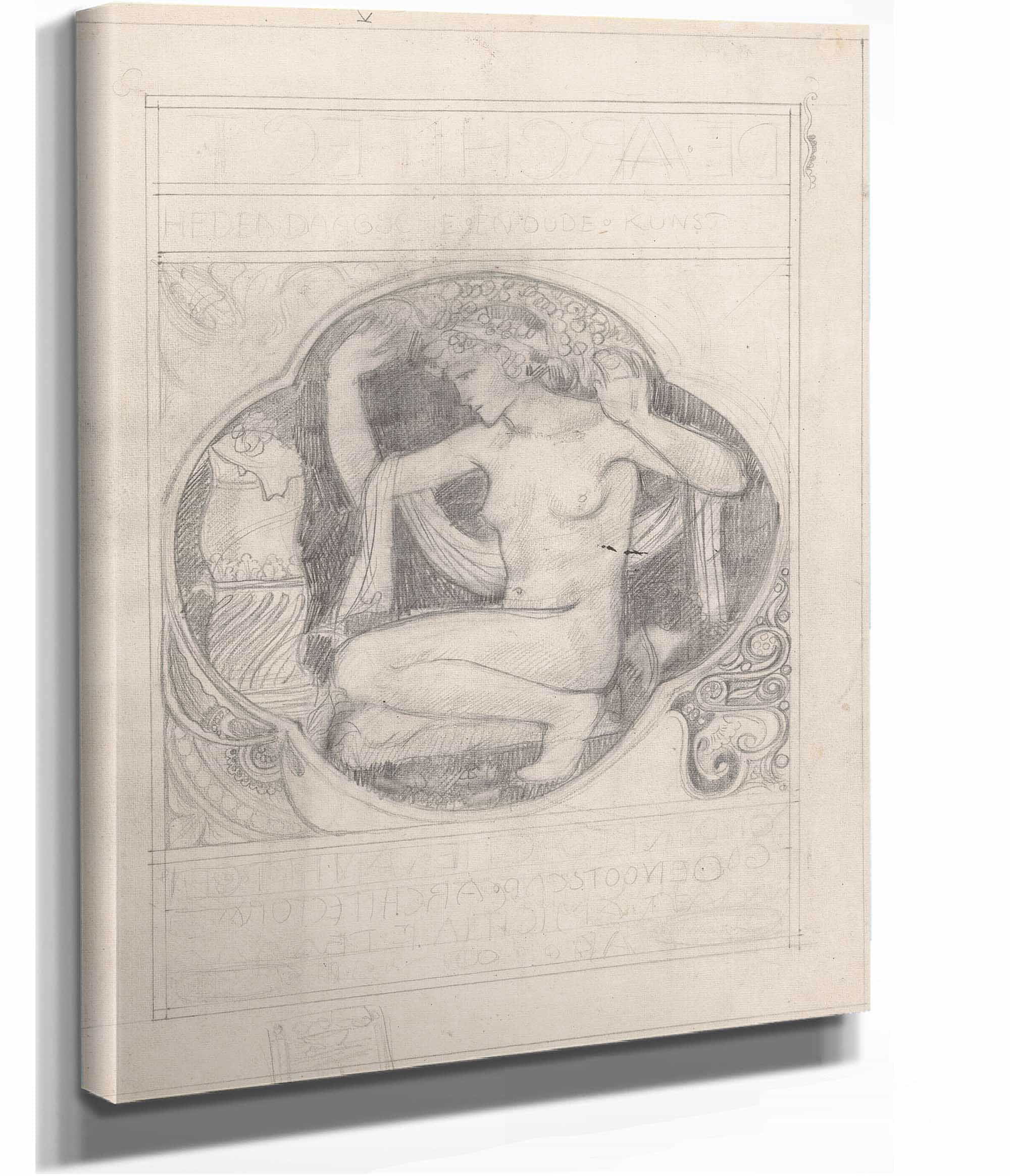 Ontwerpschets Voor De Omslag Van De Architect by Richard Nicolaus Roland Holst - Image 2