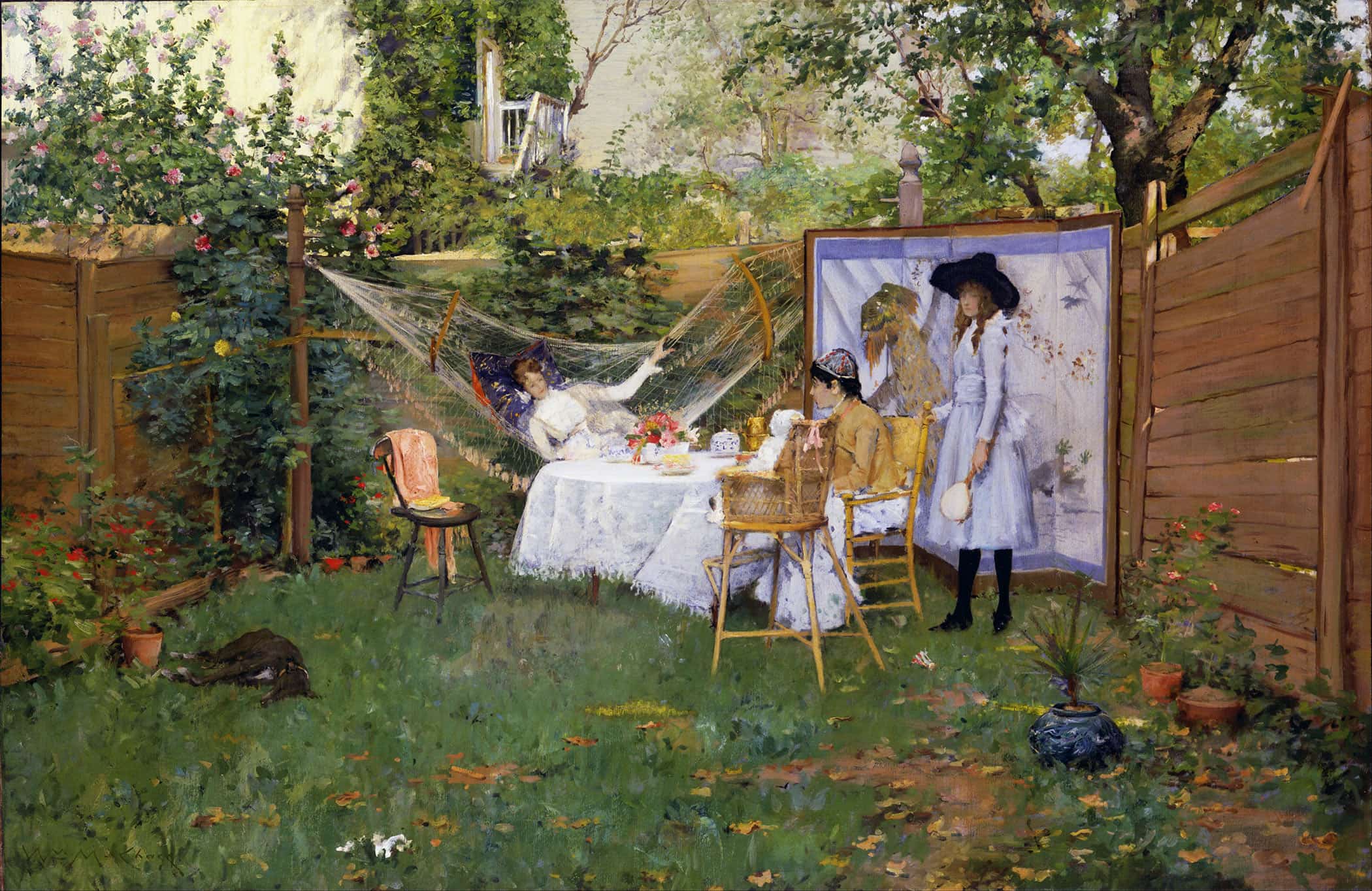Open Air Breakfast by William Merritt Chase - Image 2