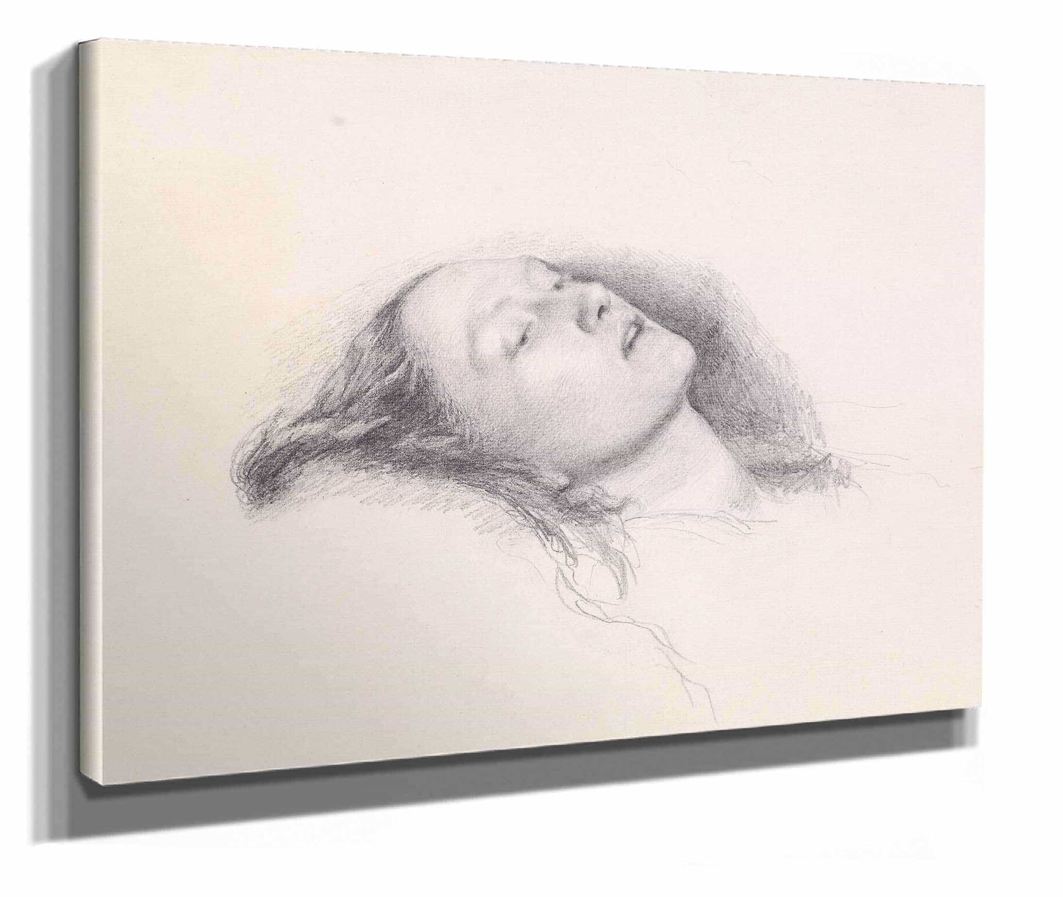 Ophelia Head Study by Sir John Everett Millais - Image 2