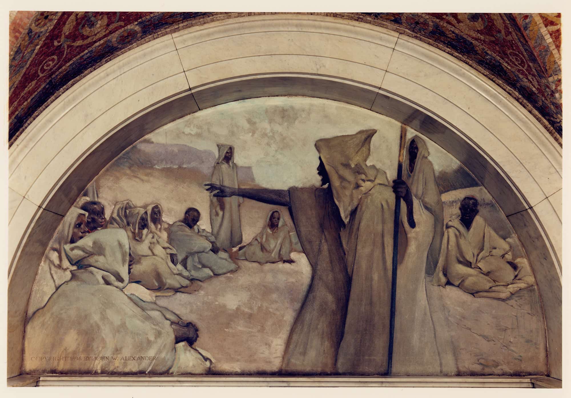 Oral Tradition Mural In Evolution Of The Book Series by John White Alexander