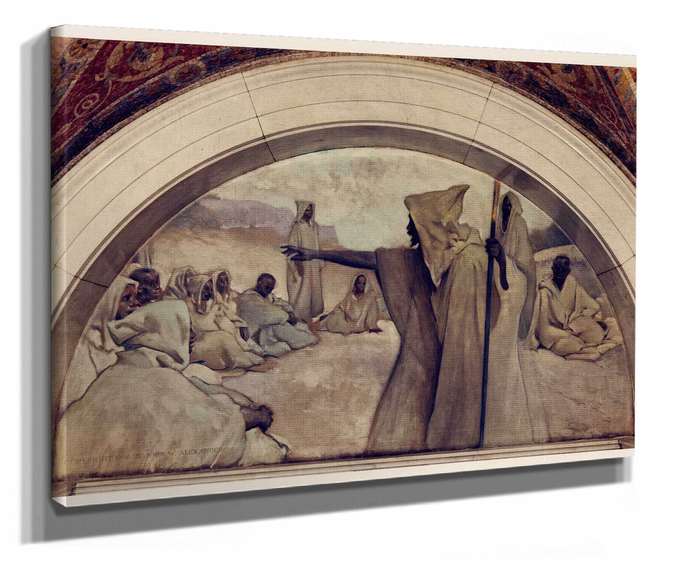 Oral Tradition Mural In Evolution Of The Book Series by John White Alexander - Image 2