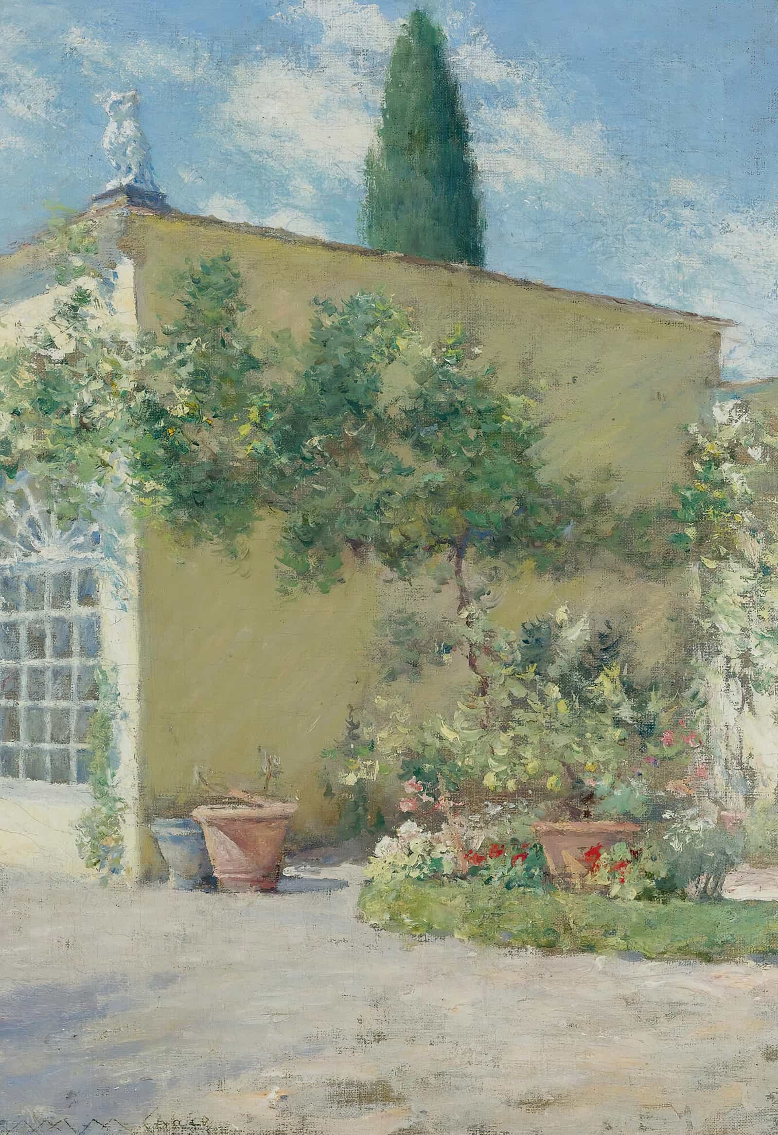 Orangerie Of The Chase Villa In Florence by William Merritt Chase