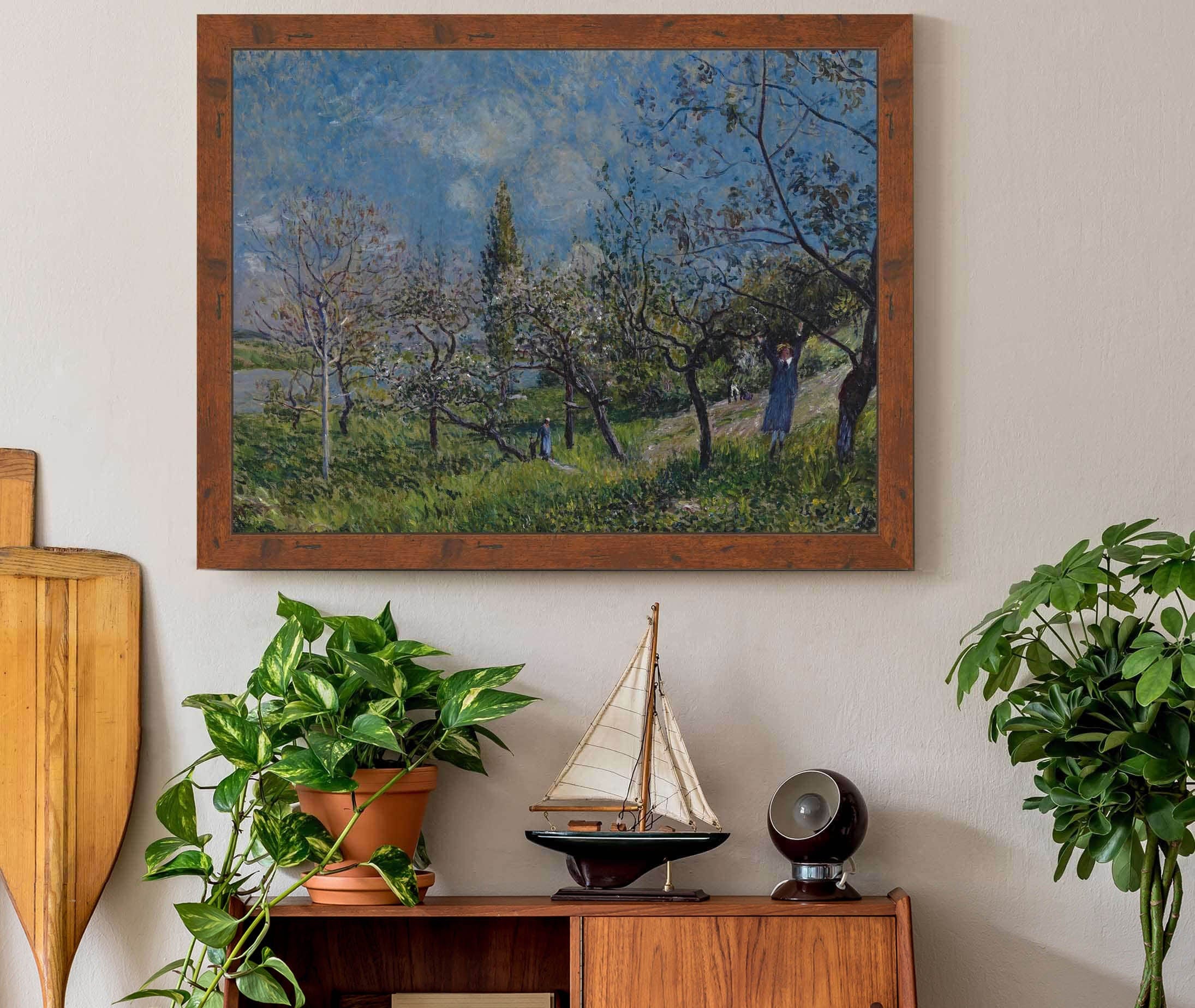 Orchard In Spring by Alfred Sisley - Image 3