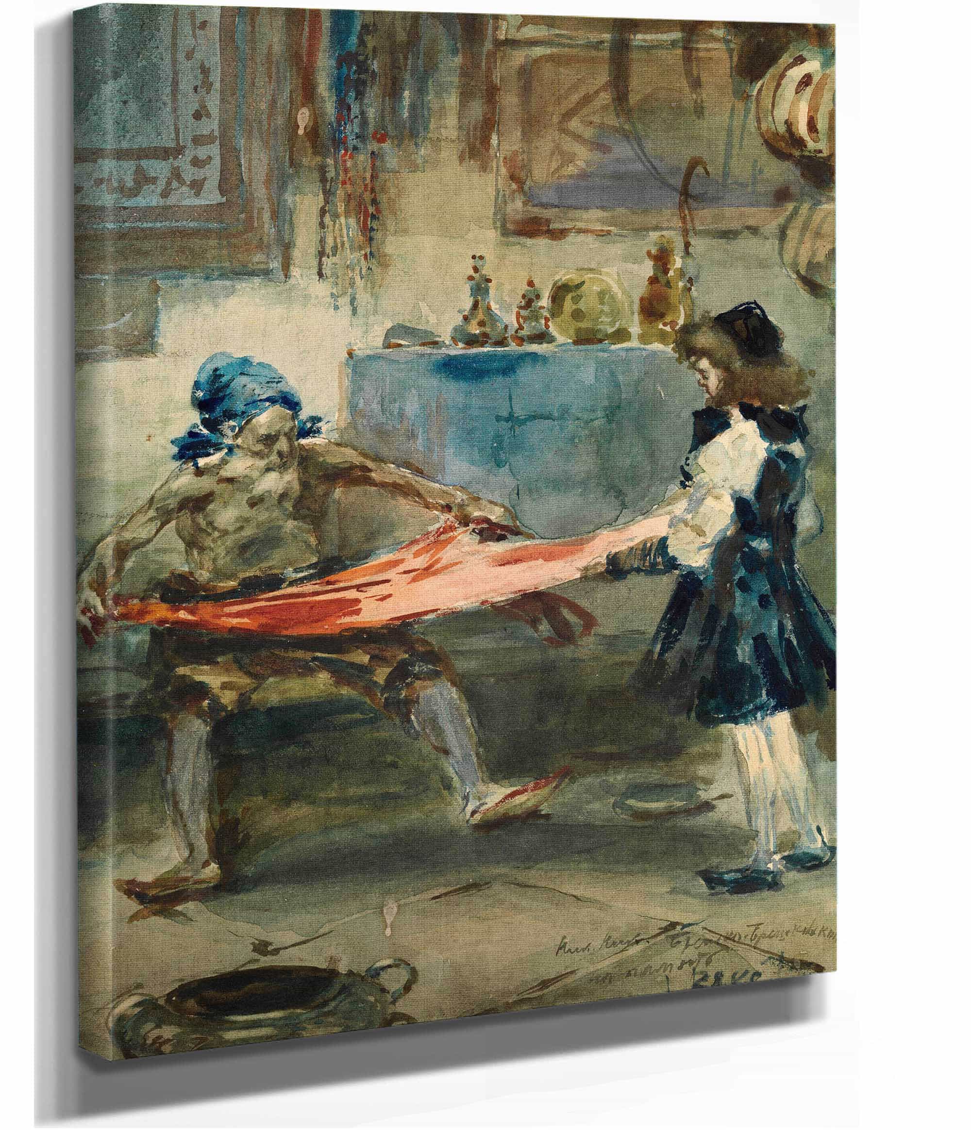 Oriental Scene by Leon Bakst - Image 2