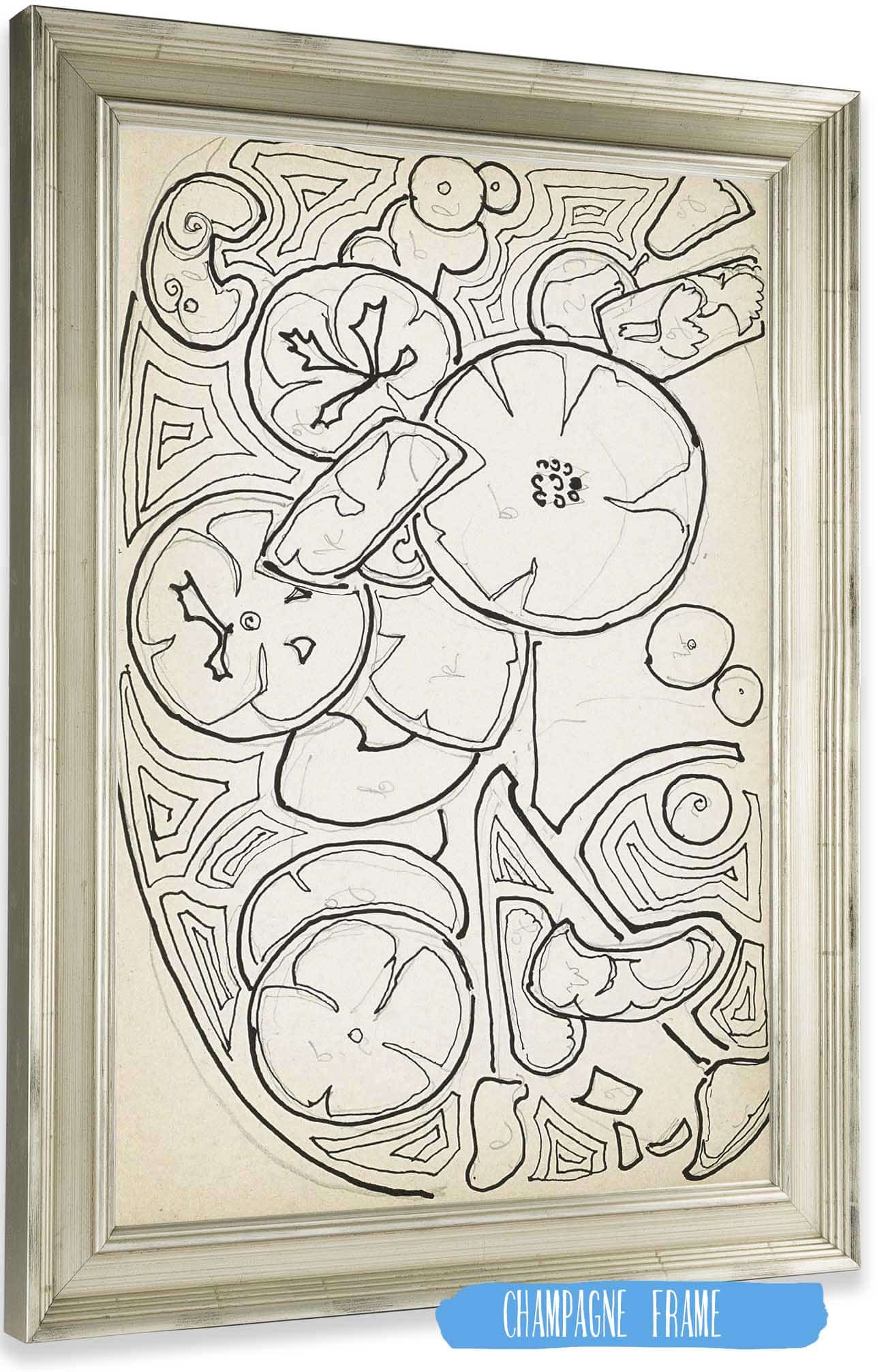 Ornament Met Bloemen En Bladeren by Reijer Stolk