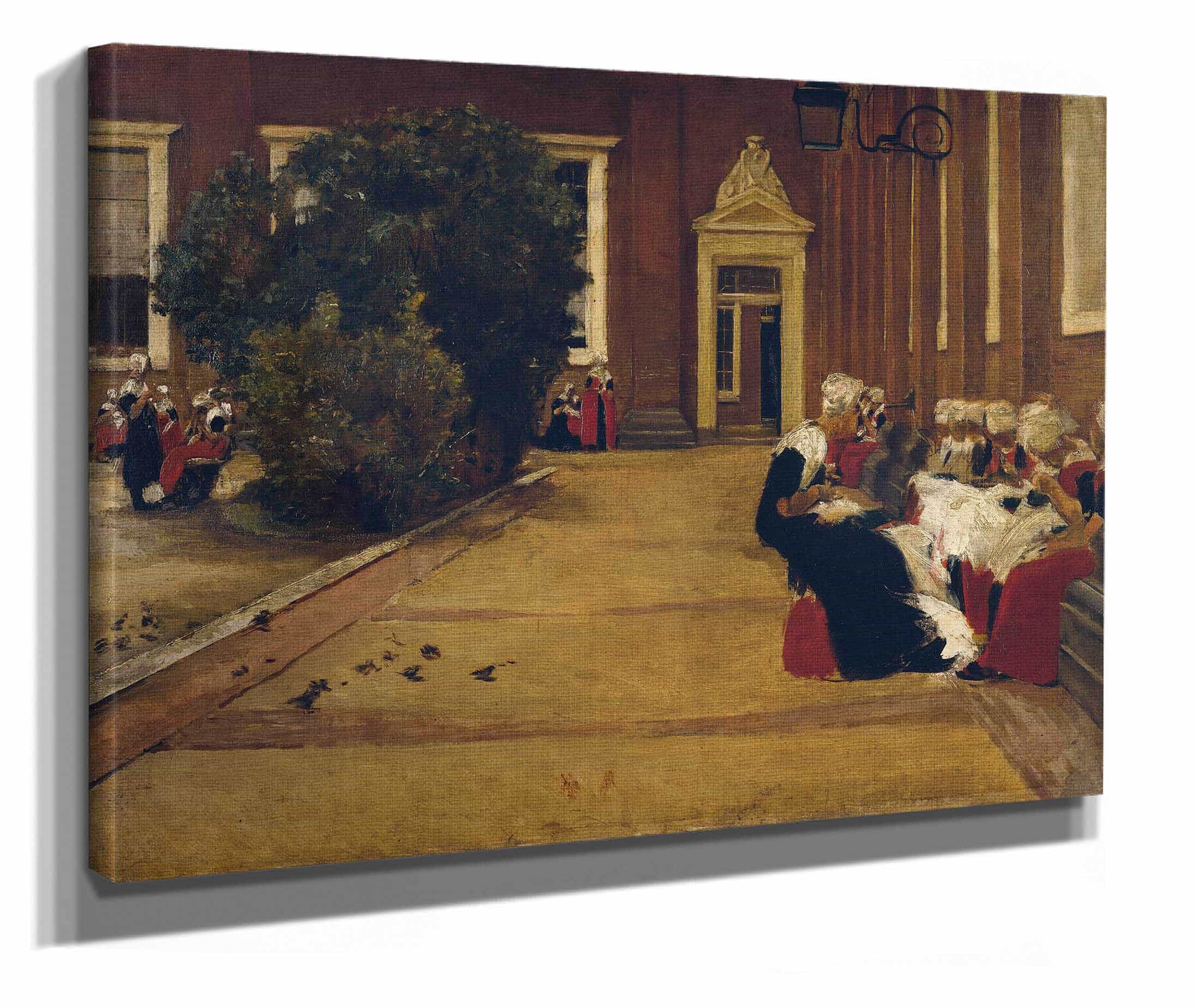 Orphan Girls In Amsterdam by Max Liebermann - Image 2