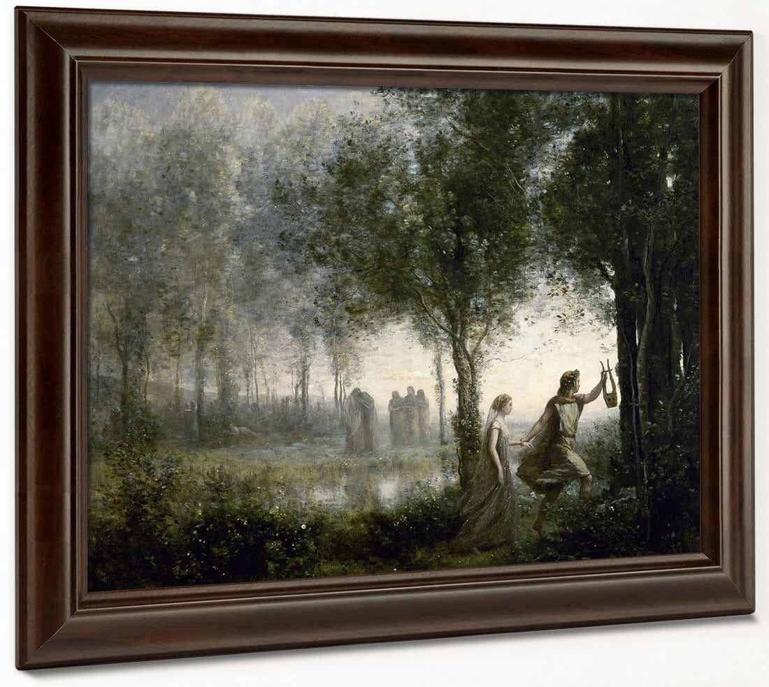 Orpheus Leading Eurydice From The Underworld By Jean Baptiste Camille Corot - Image 6