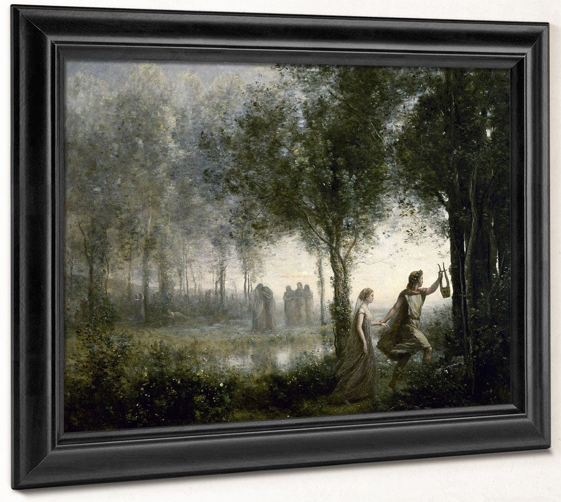 Orpheus Leading Eurydice From The Underworld By Jean Baptiste Camille Corot - Image 8