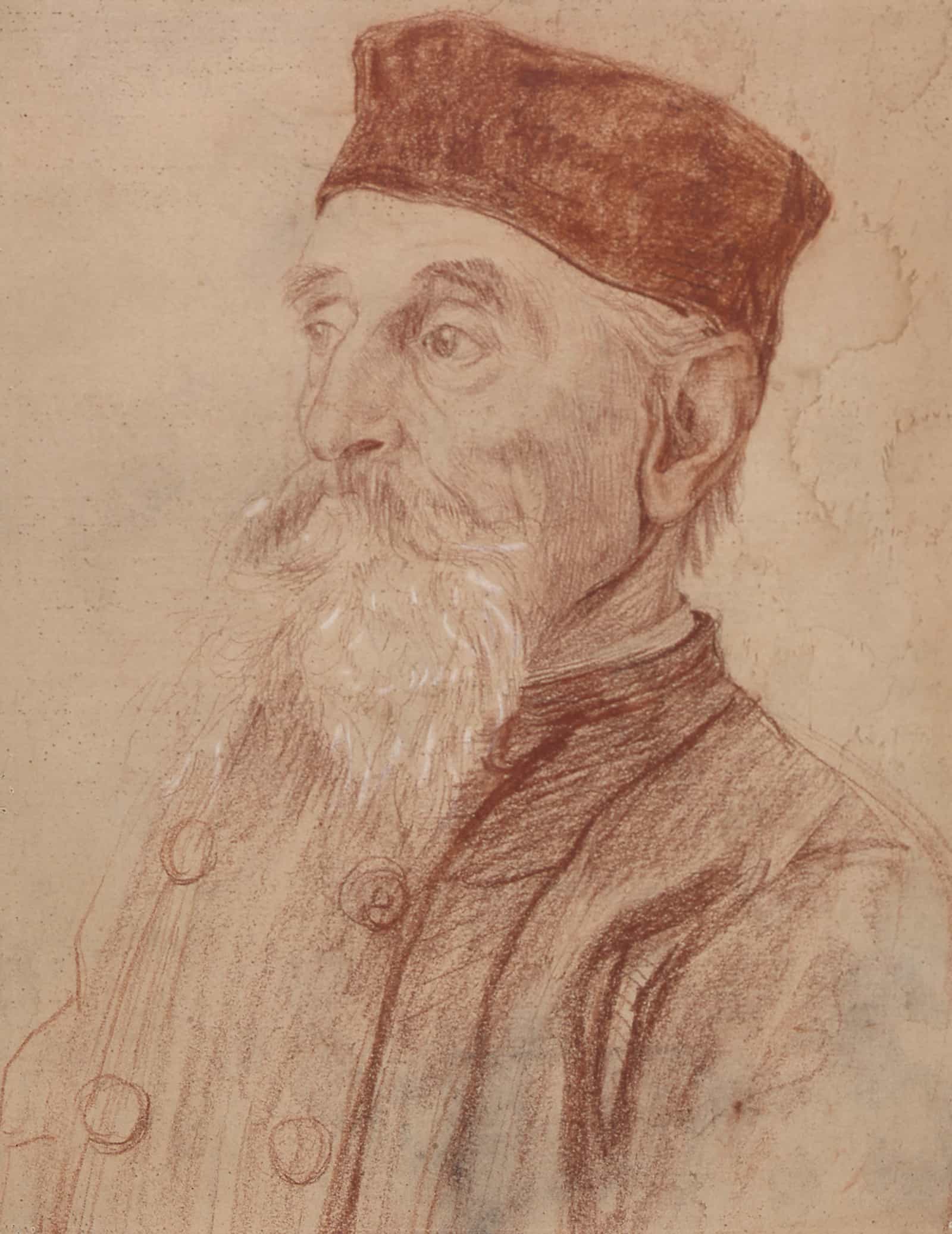 Oude Heer Met Kalotje by Therese Schwartze