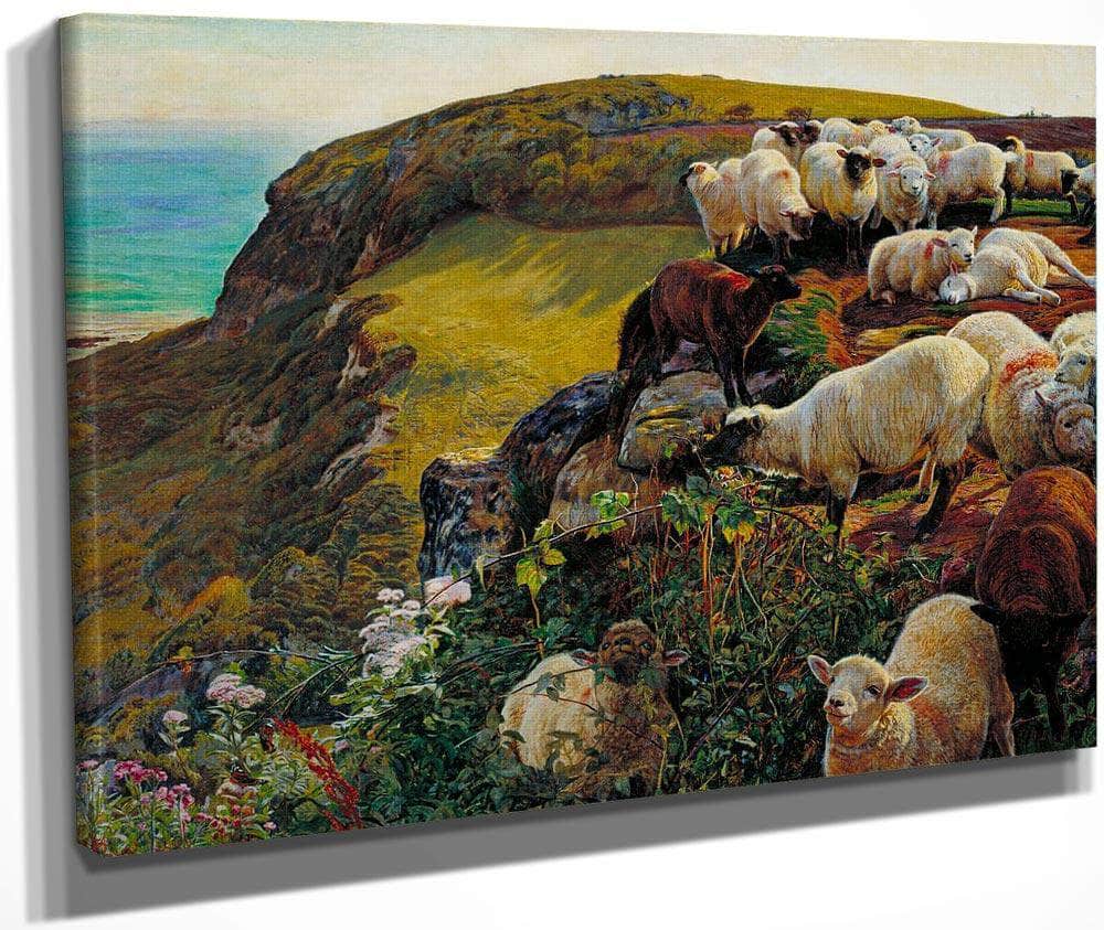 Our English Coasts 1852 Strayed Sheep 43 2X58 4Cm Tate Britain By William Holman Hunt