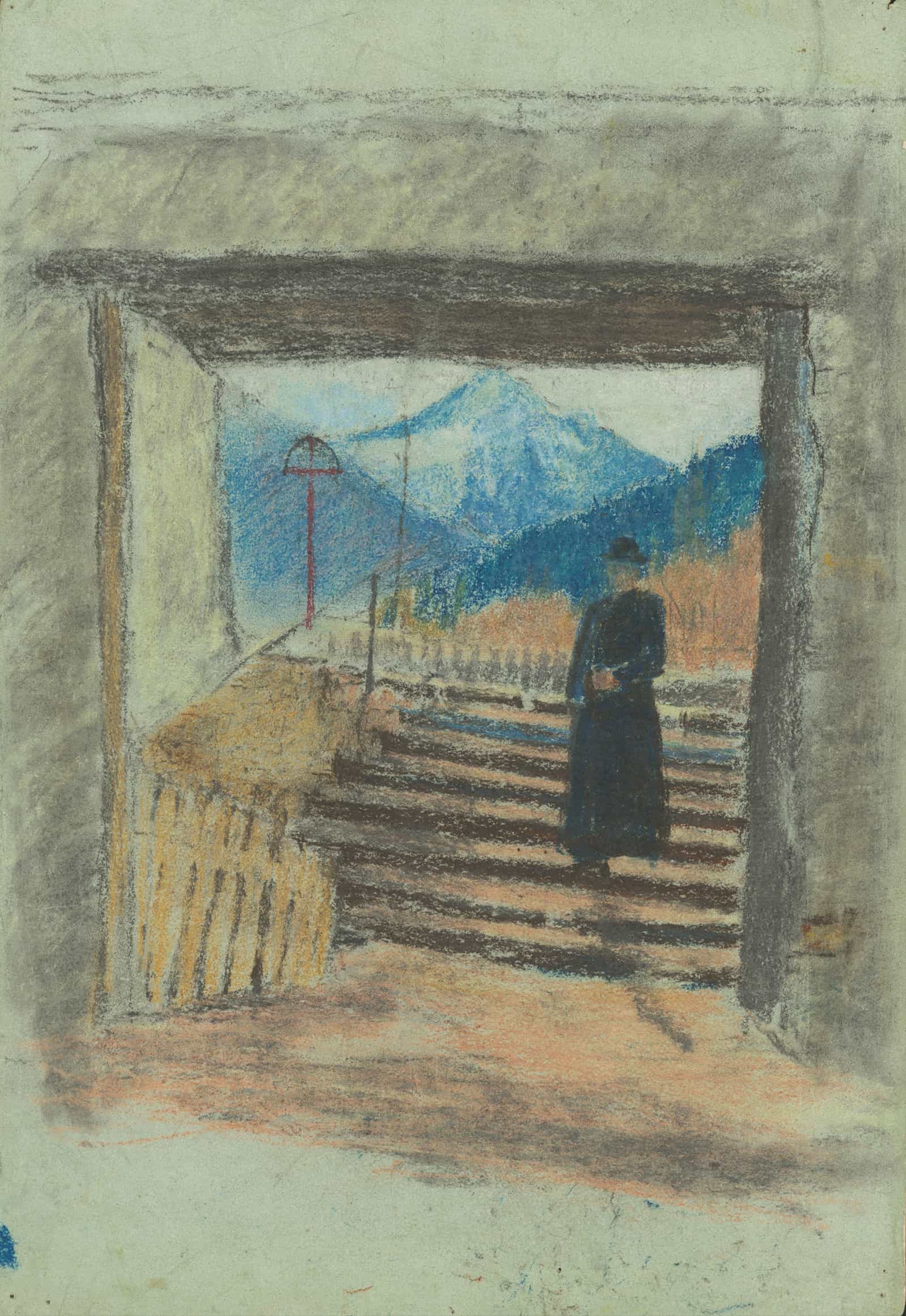 Out Of Cemetery by Ladislav Mednyanszky