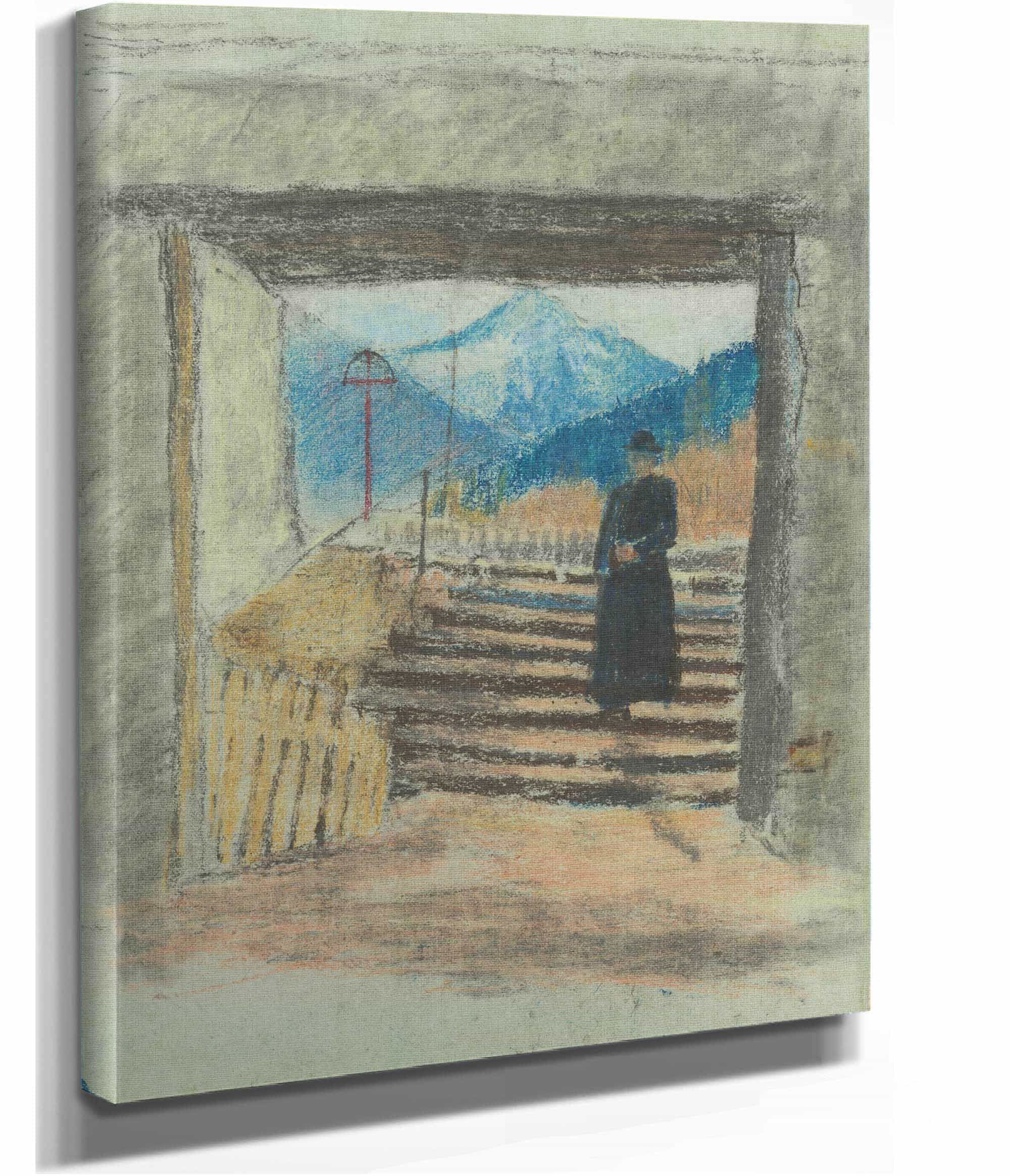 Out Of Cemetery by Ladislav Mednyanszky - Image 2