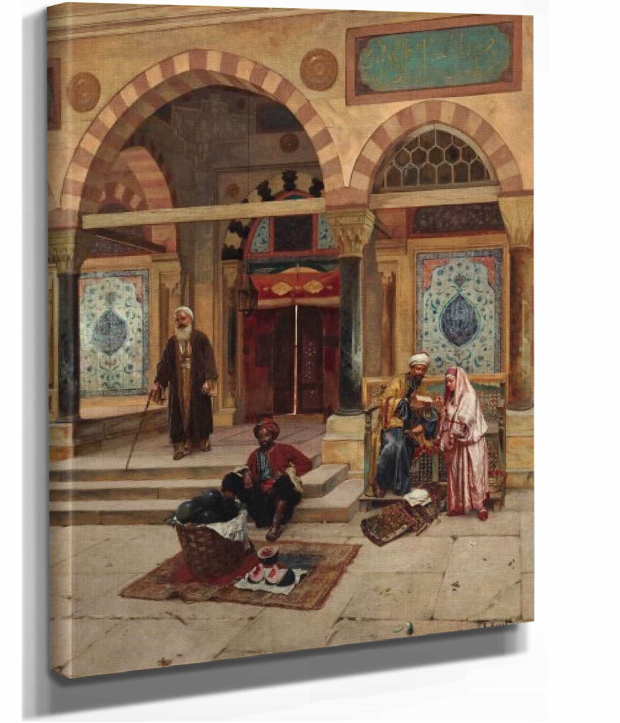 Outside The Mosque by Rudolf Ernst - Image 2