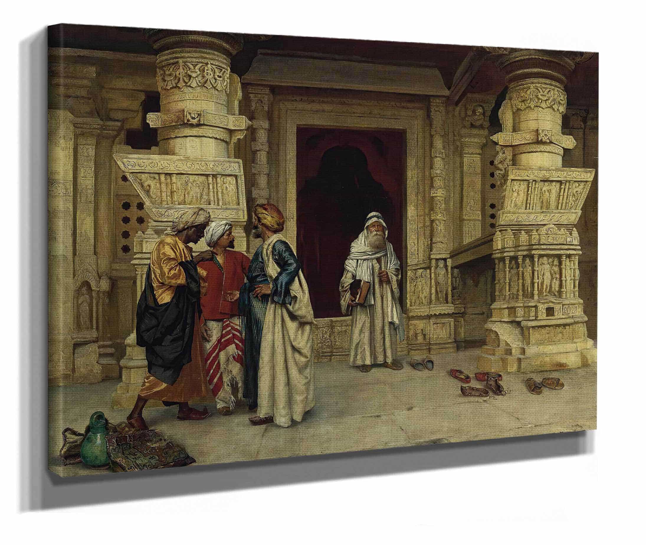 Outside The Mosque by Rudolf Ernst - Image 6