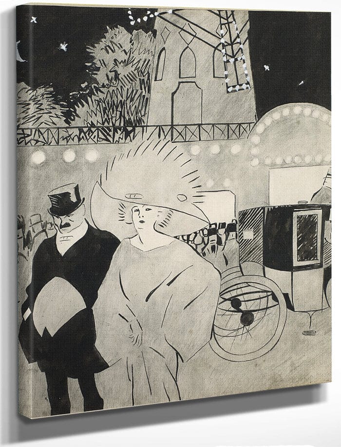 Outside The Moulin Rouge By Juan Gris