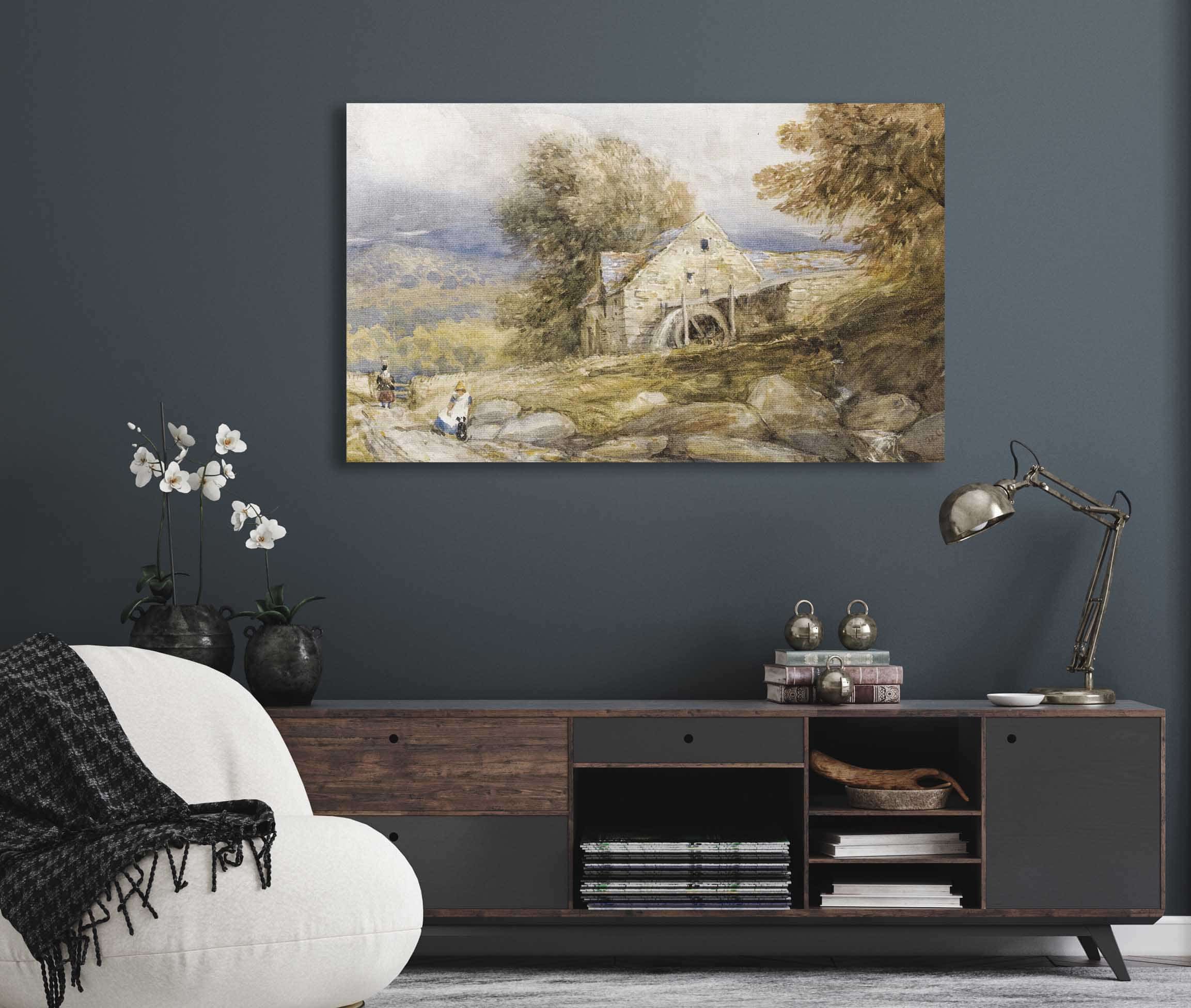 Overshot Mill North Wales by David Cox - Image 5