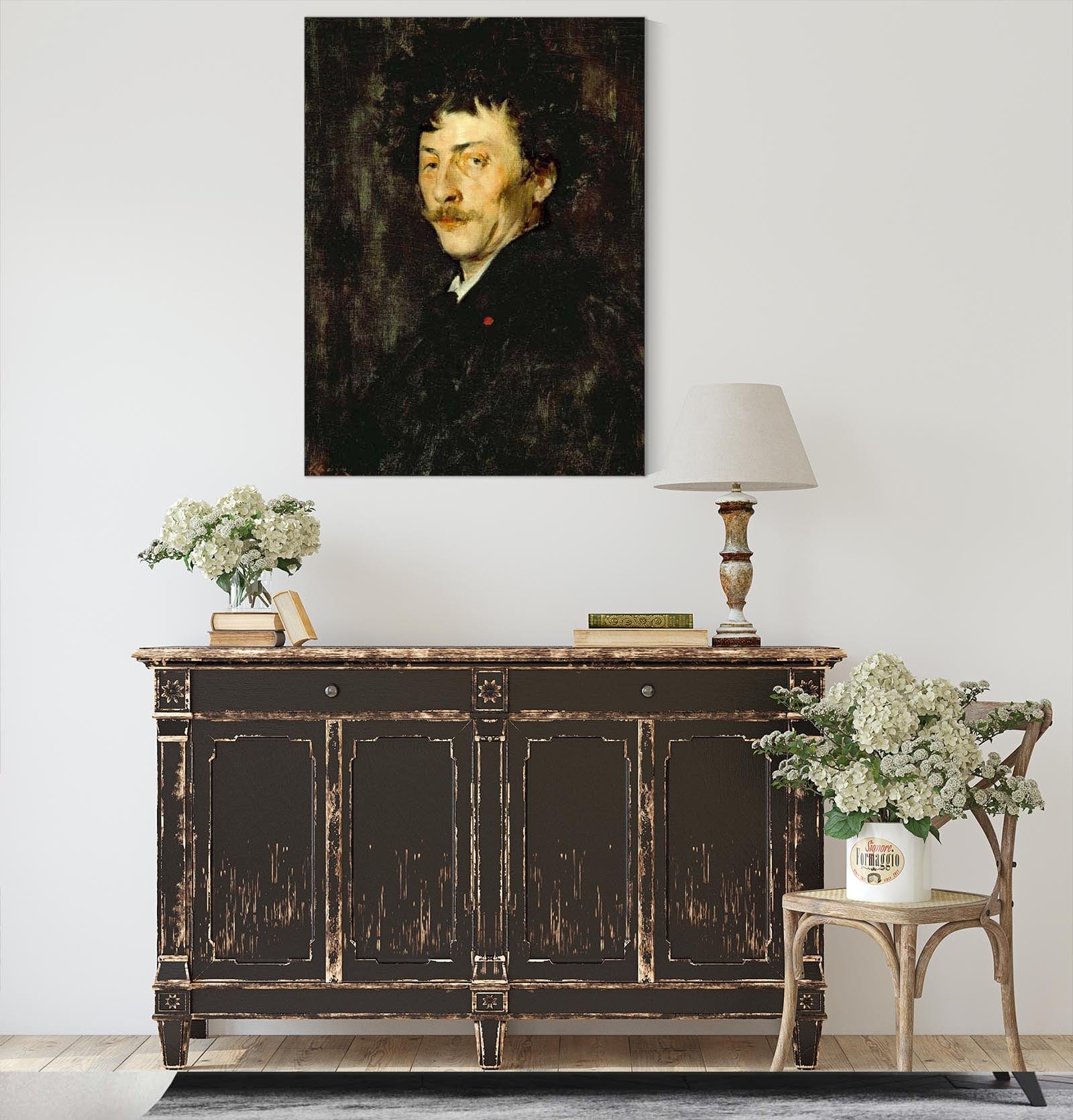 Pablo De Sarasate Portrait Of A Violinist by William Merritt Chase - Image 4