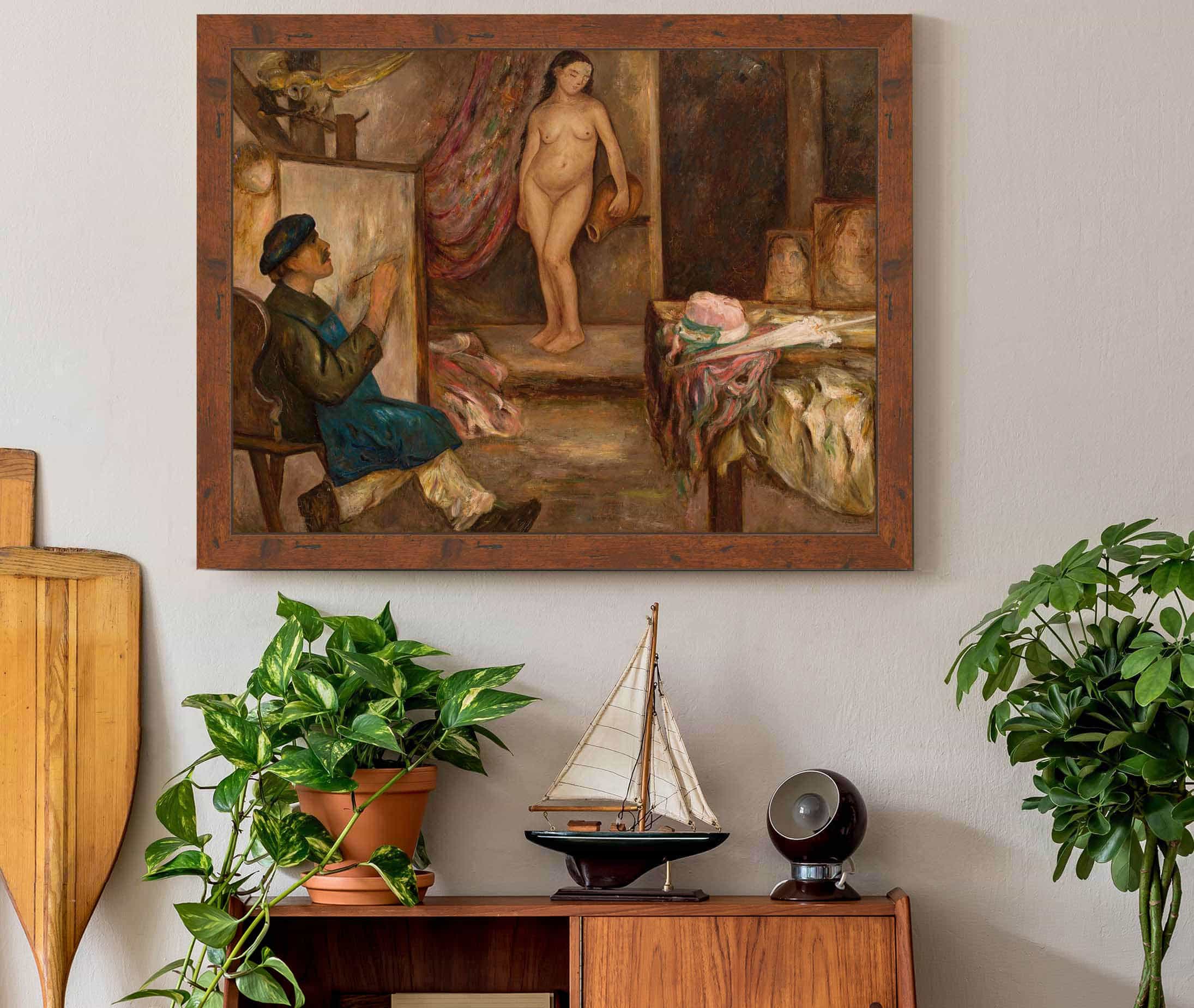 Painter And A Model by Tadeusz Makowski - Image 3