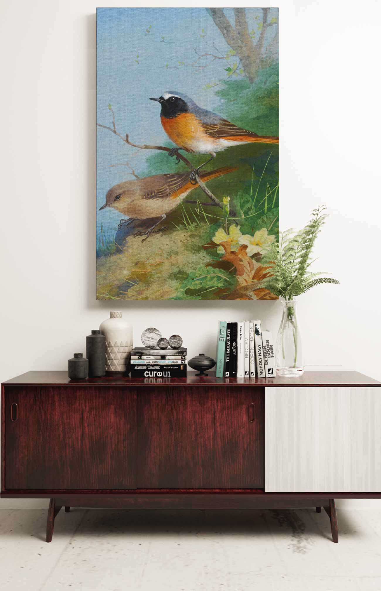 Pair Of Redstarts by Archibald Thorburn - Image 2