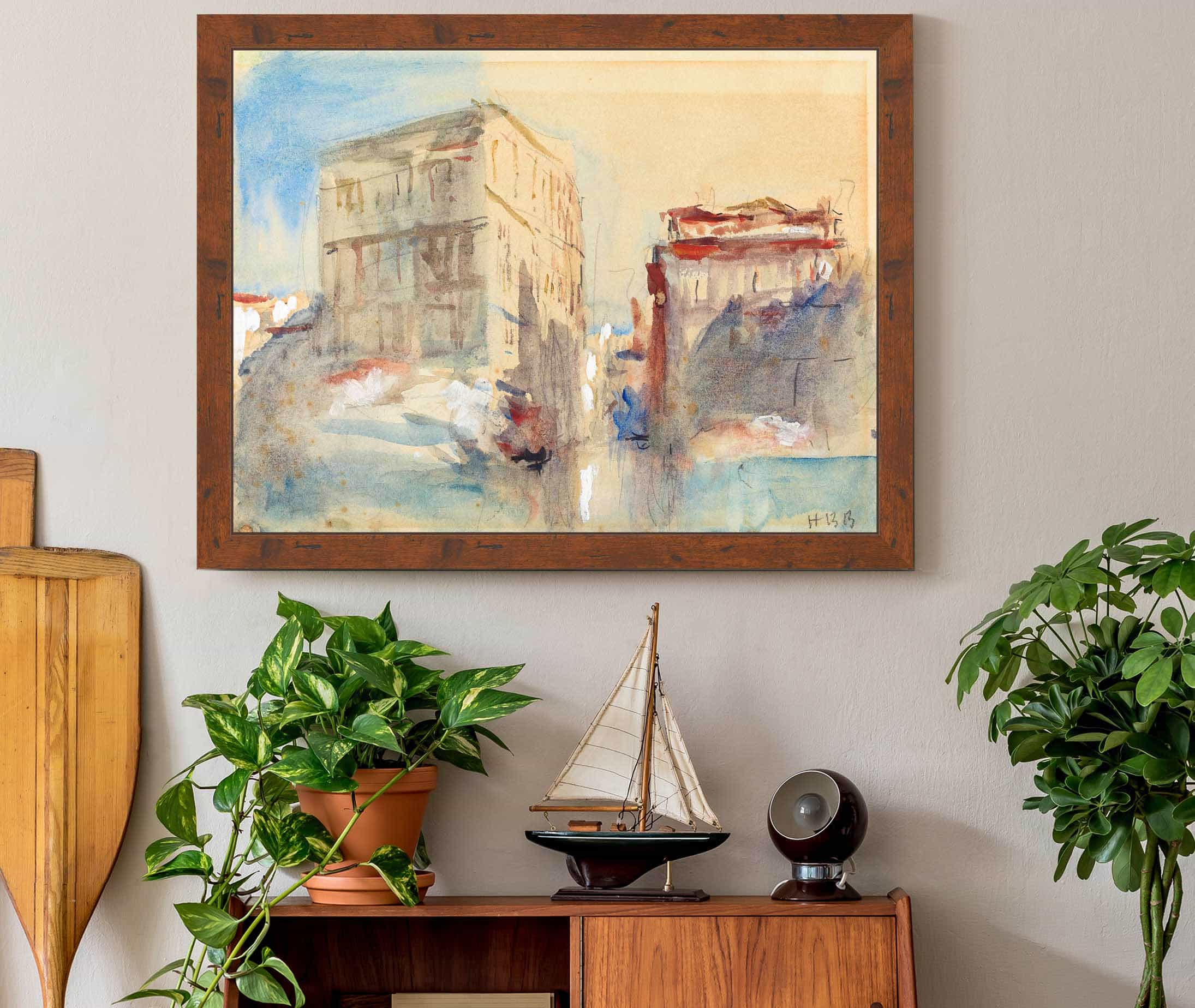 Palaces On The Grand Canal In Venice by Hercules Brabazon Brabazon - Image 3
