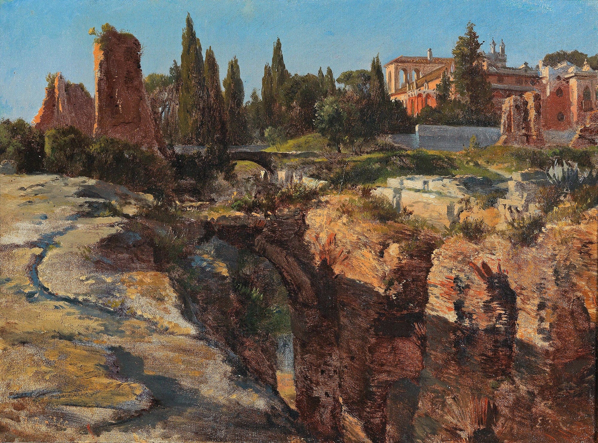 Palatin In Rom by Edward Theodore Compton - Image 2